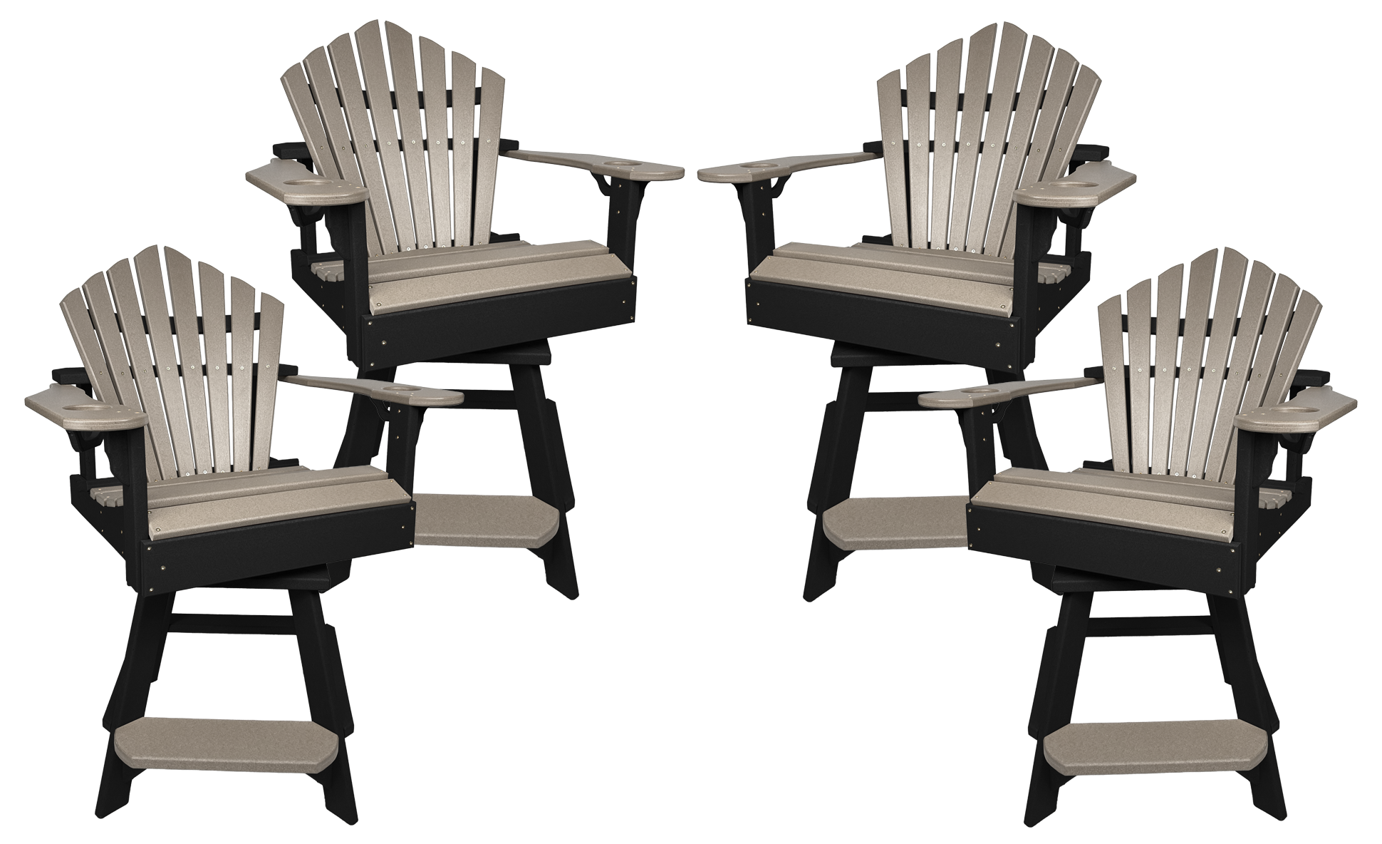 Set of 4 - Bridgewater Swivel Counter Chairs