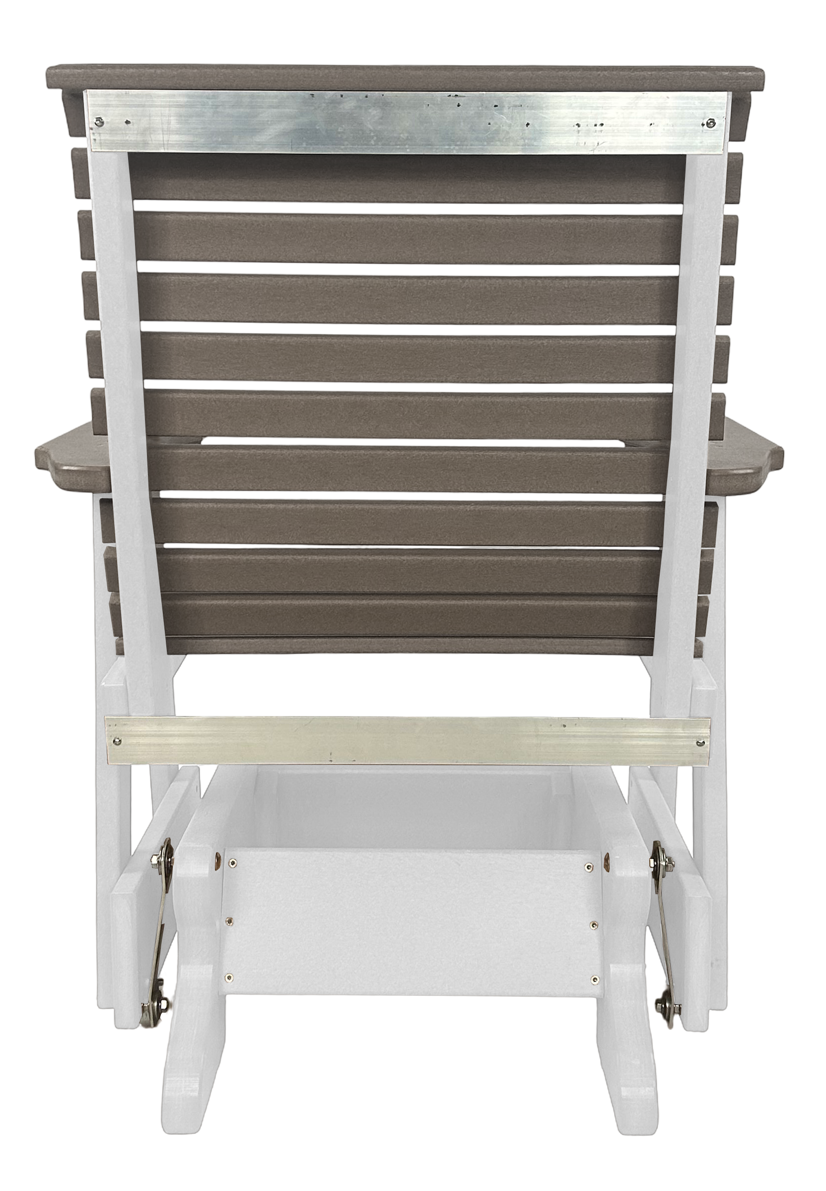 Set of 4 - Rolled Back Single Gliders With Built In Cup Holders