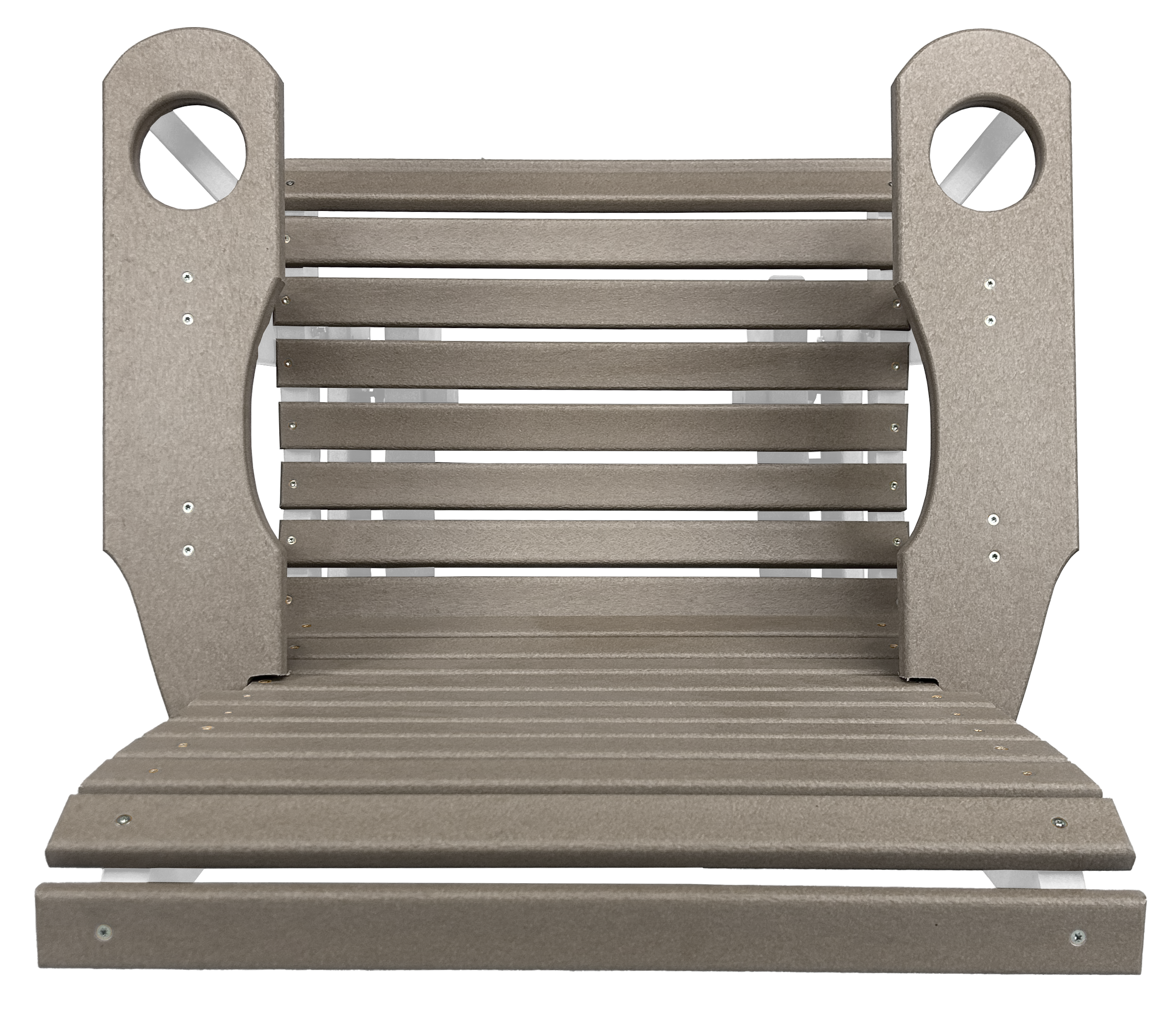 Set of 6 - Rolled Back Single Gliders With Built In Cup Holders