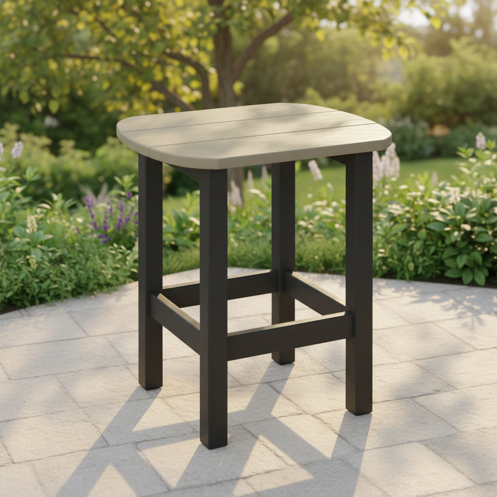 DuraWeather Poly OVAL END TABLE