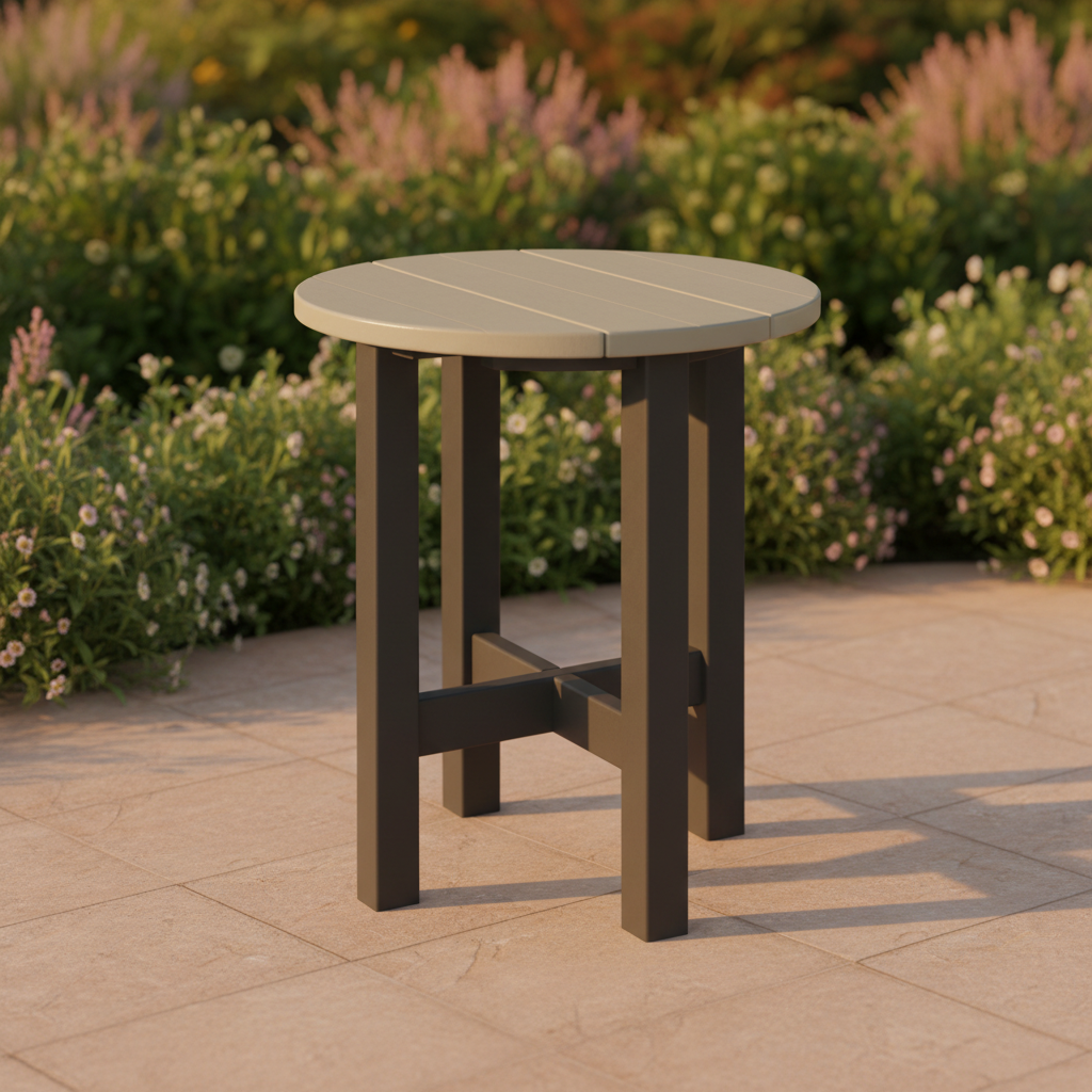 DuraWeather Poly ROUND END TABLE