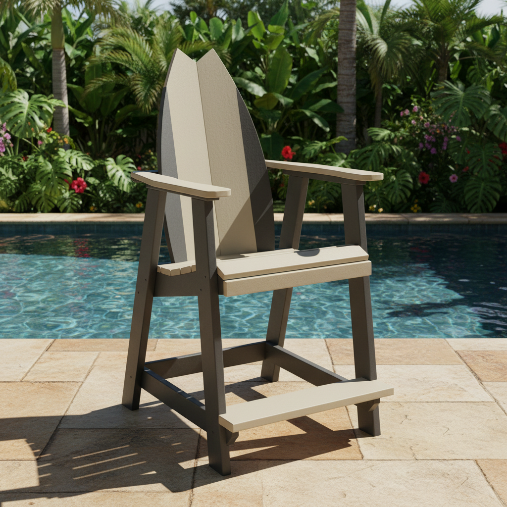 DuraWeather Poly SURFBOARD BALCONY CHAIR TAIL