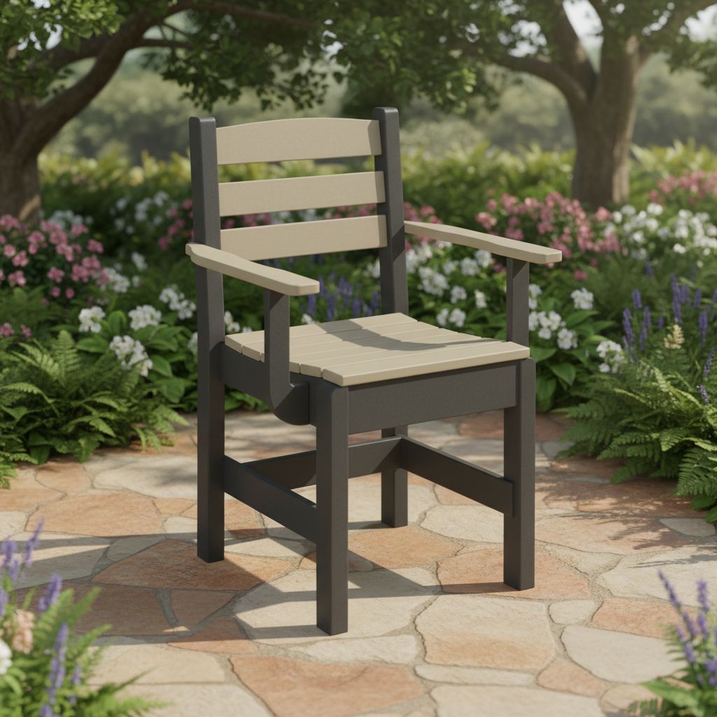 DuraWeather Poly DINING CAPTAIN CHAIR