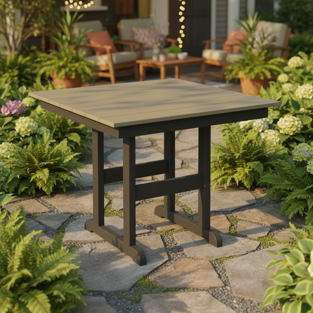 DuraWeather Poly 38 SQUARE TABLE