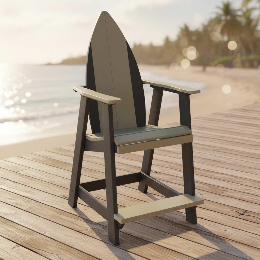 DuraWeather Poly SURFBOARD NOSE BALCONY CHAIR