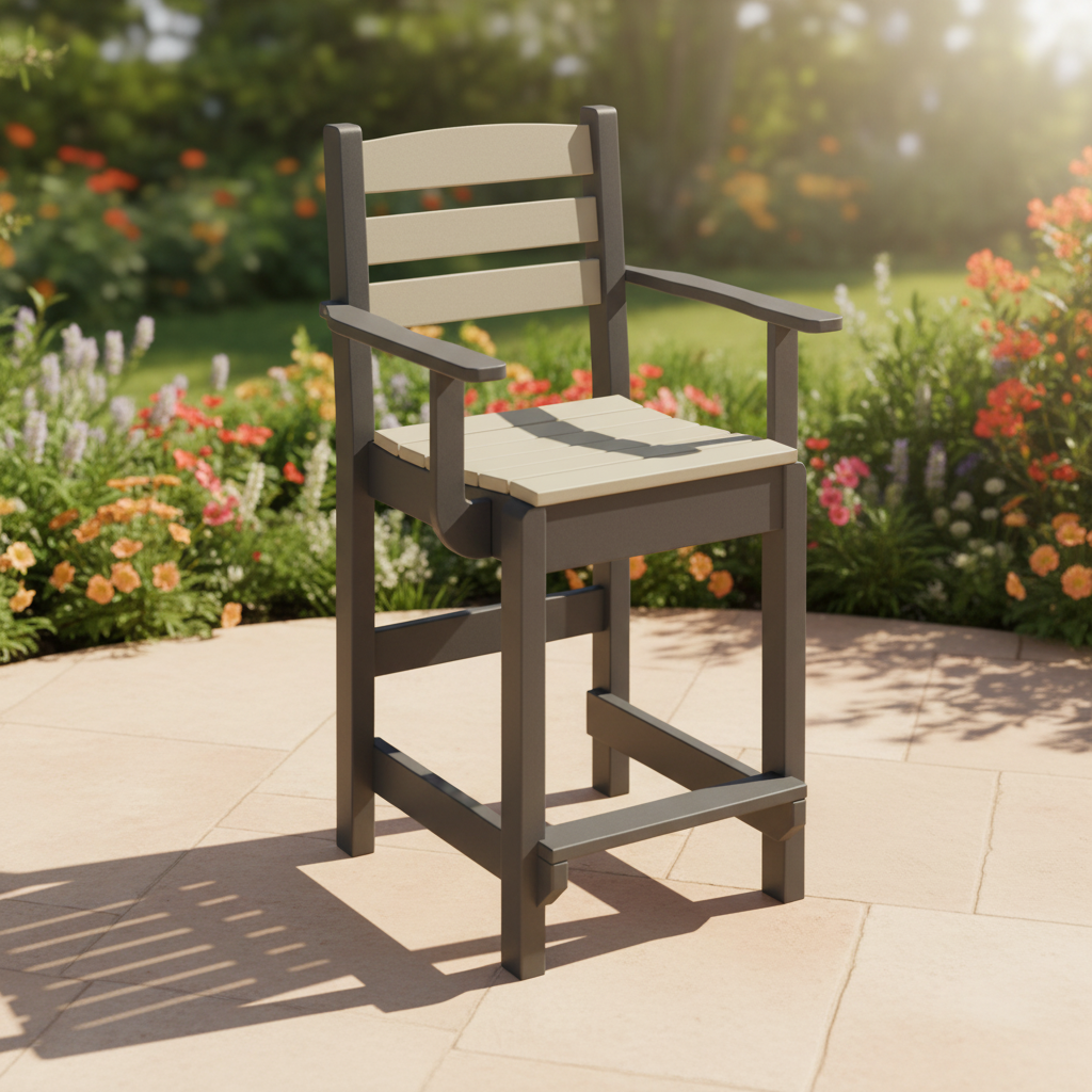 DuraWeather Poly DINING CAPTAIN CHAIR