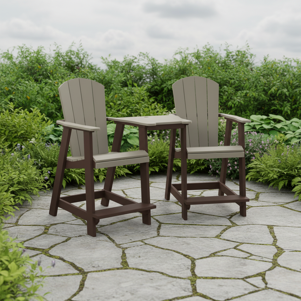 DuraWeather Poly TETE-A-TETE TABLE SET