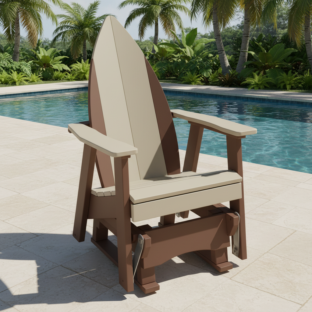 DuraWeather Poly SURFBOARD NOSE 2 GLIDER CHAIR