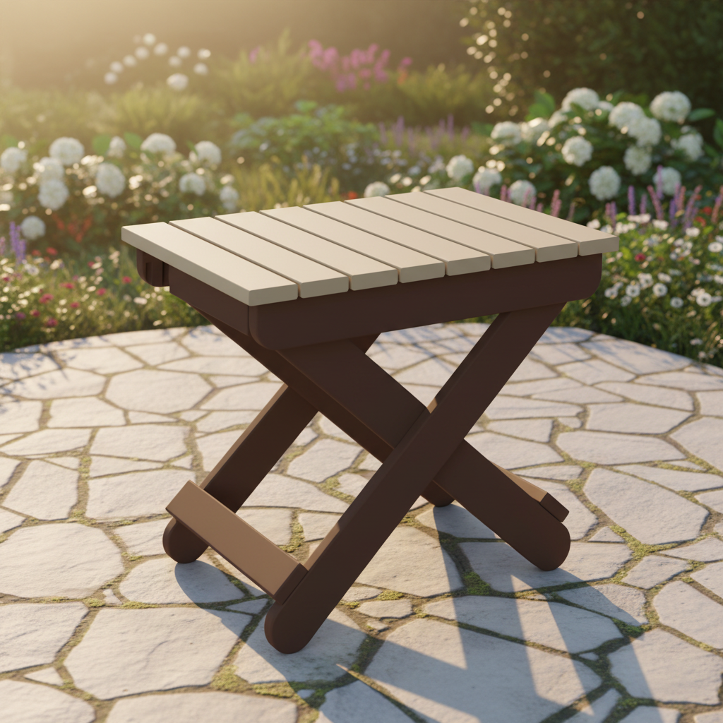 DuraWeather Poly FOLDING END TABLE