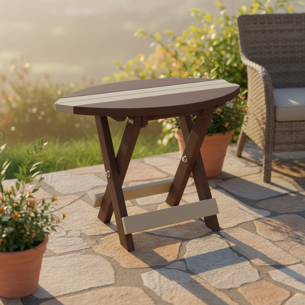 DuraWeather Poly SURFBOARD FOLDING END TABLE