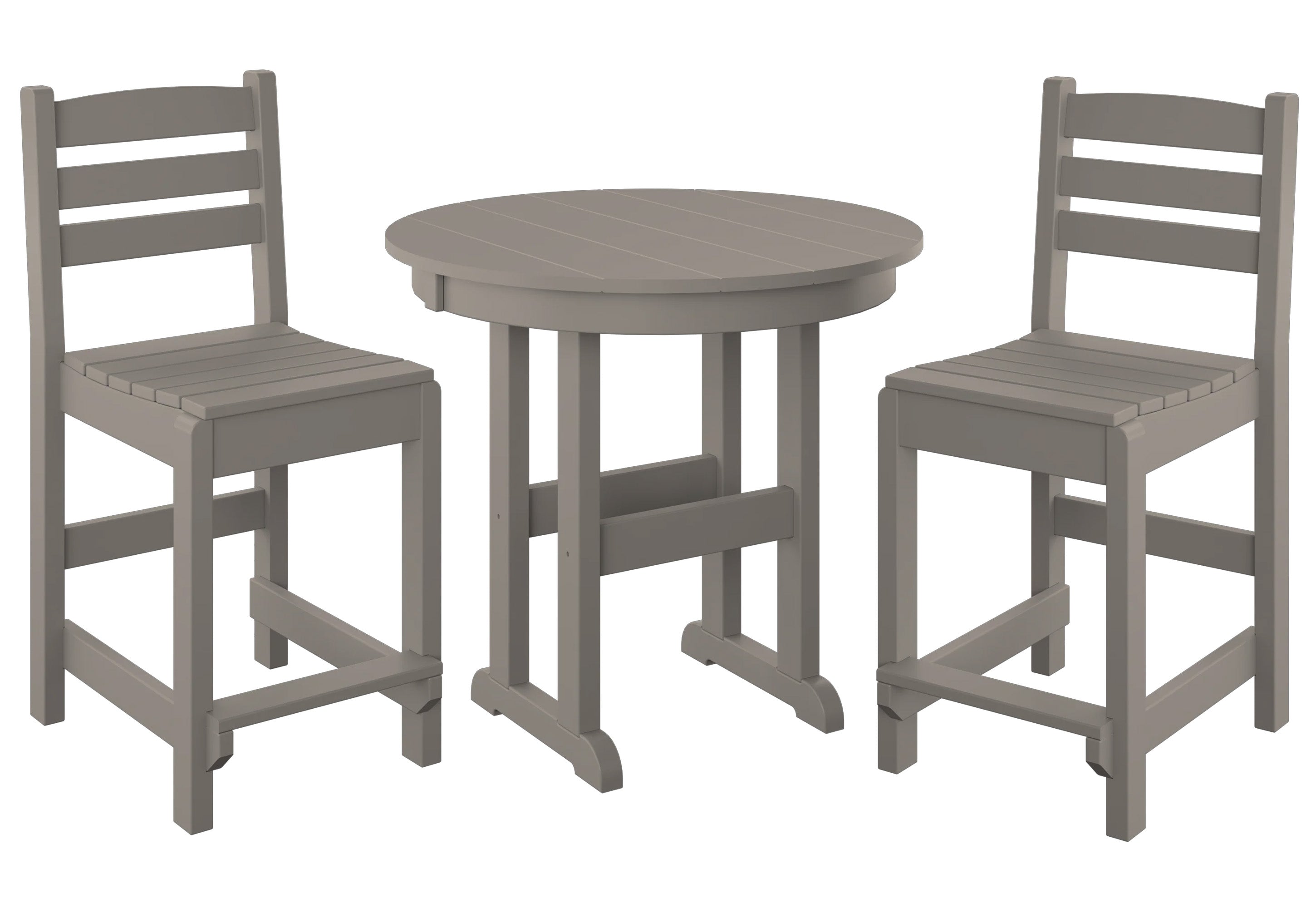 3-Piece Counter Bistro Set Armless