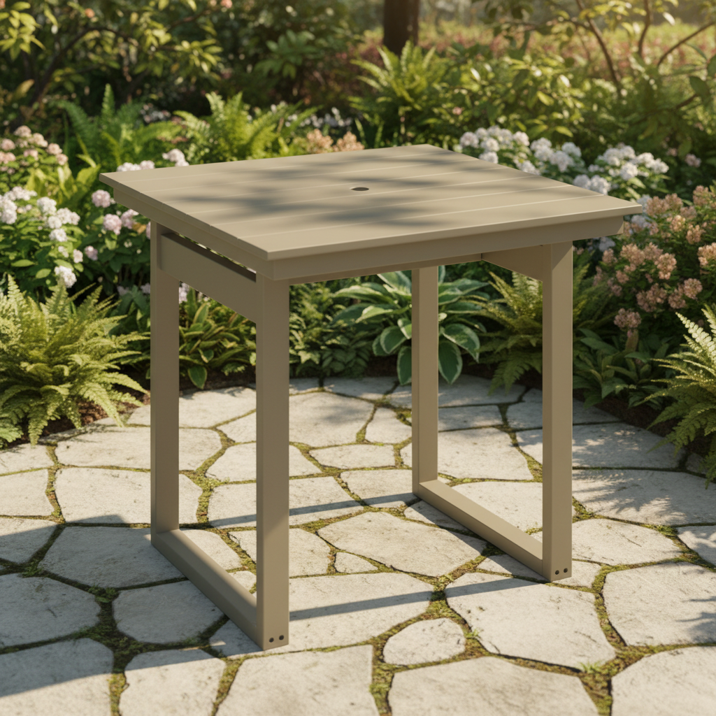 DuraWeather Poly MODERN 38 SQUARE TABLE