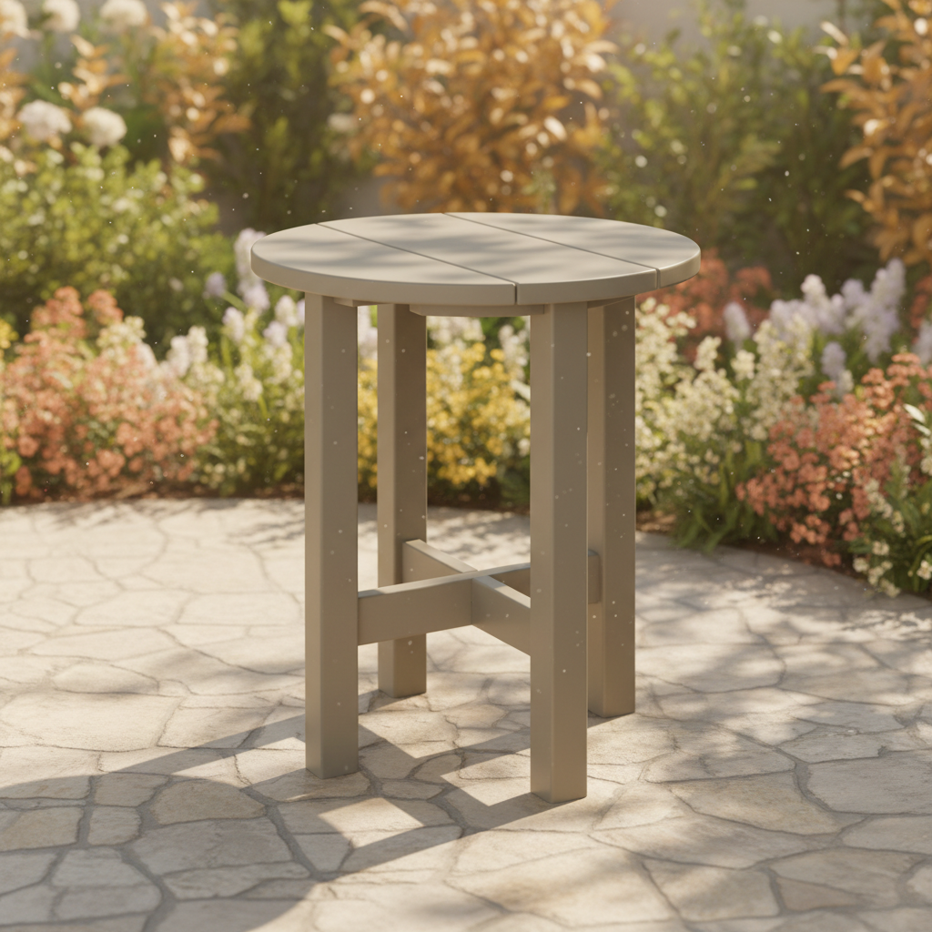 DuraWeather Poly ROUND END TABLE