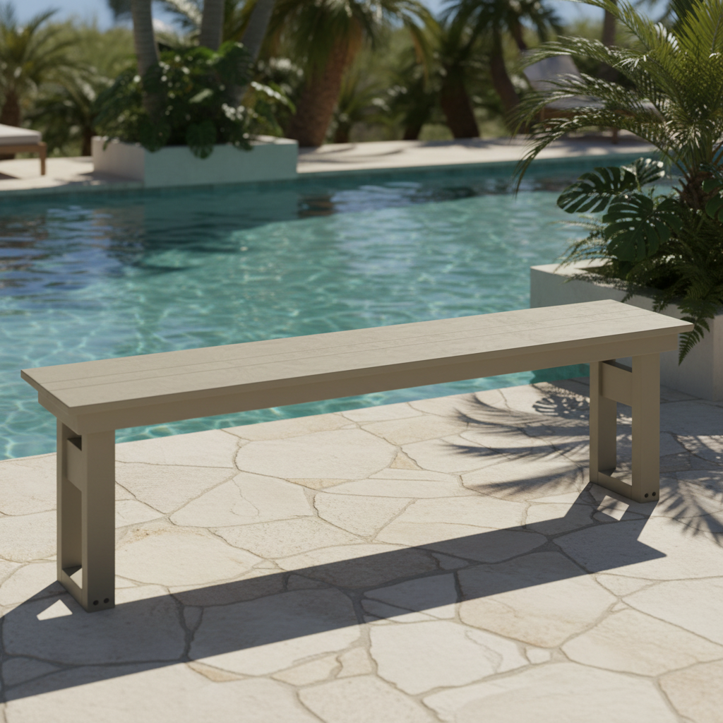 DuraWeather Poly MODERN 64 DINING BENCH