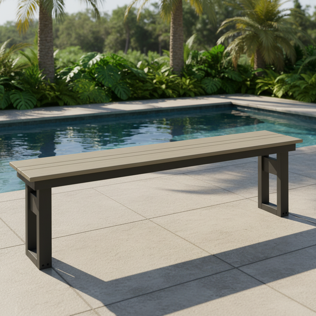 DuraWeather Poly MODERN 64 DINING BENCH