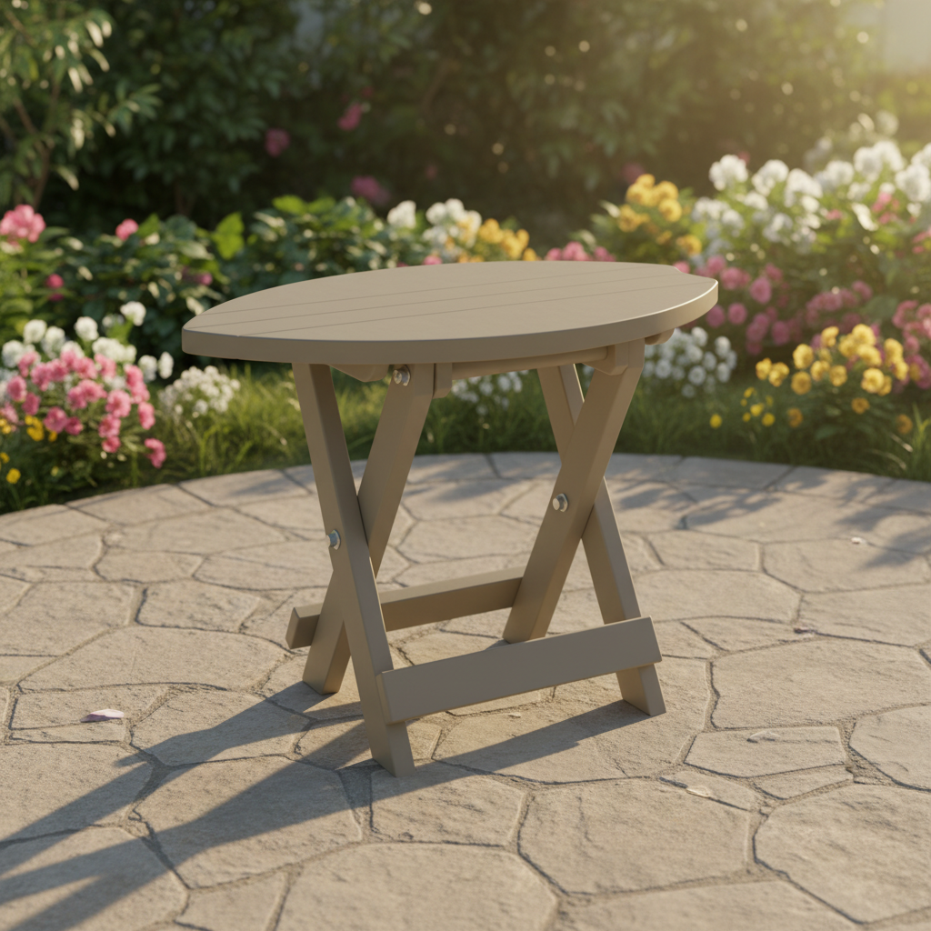 DuraWeather Poly SURFBOARD FOLDING END TABLE