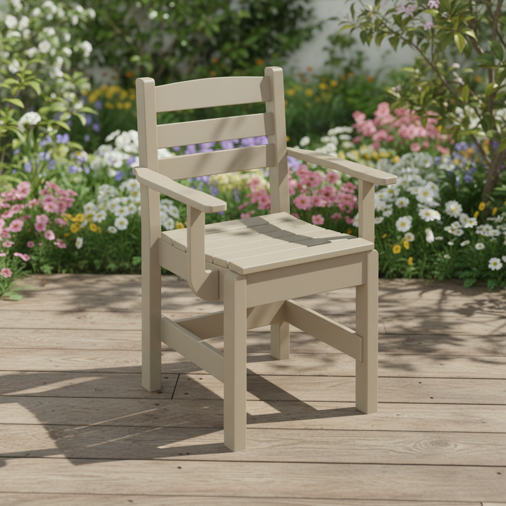 DuraWeather Poly DINING CAPTAIN CHAIR
