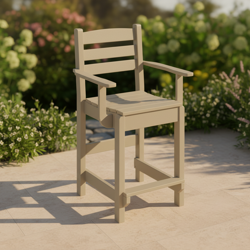 DuraWeather Poly DINING CAPTAIN CHAIR