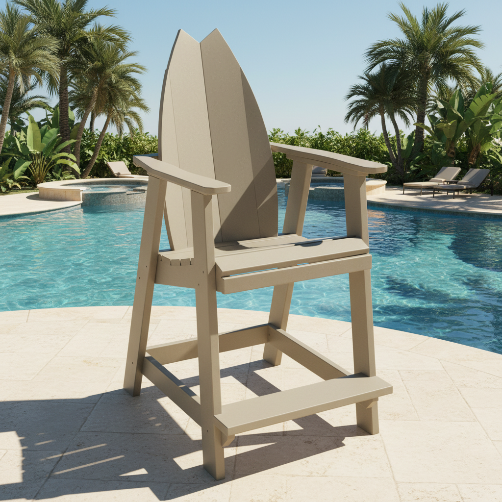 DuraWeather Poly SURFBOARD BALCONY CHAIR TAIL