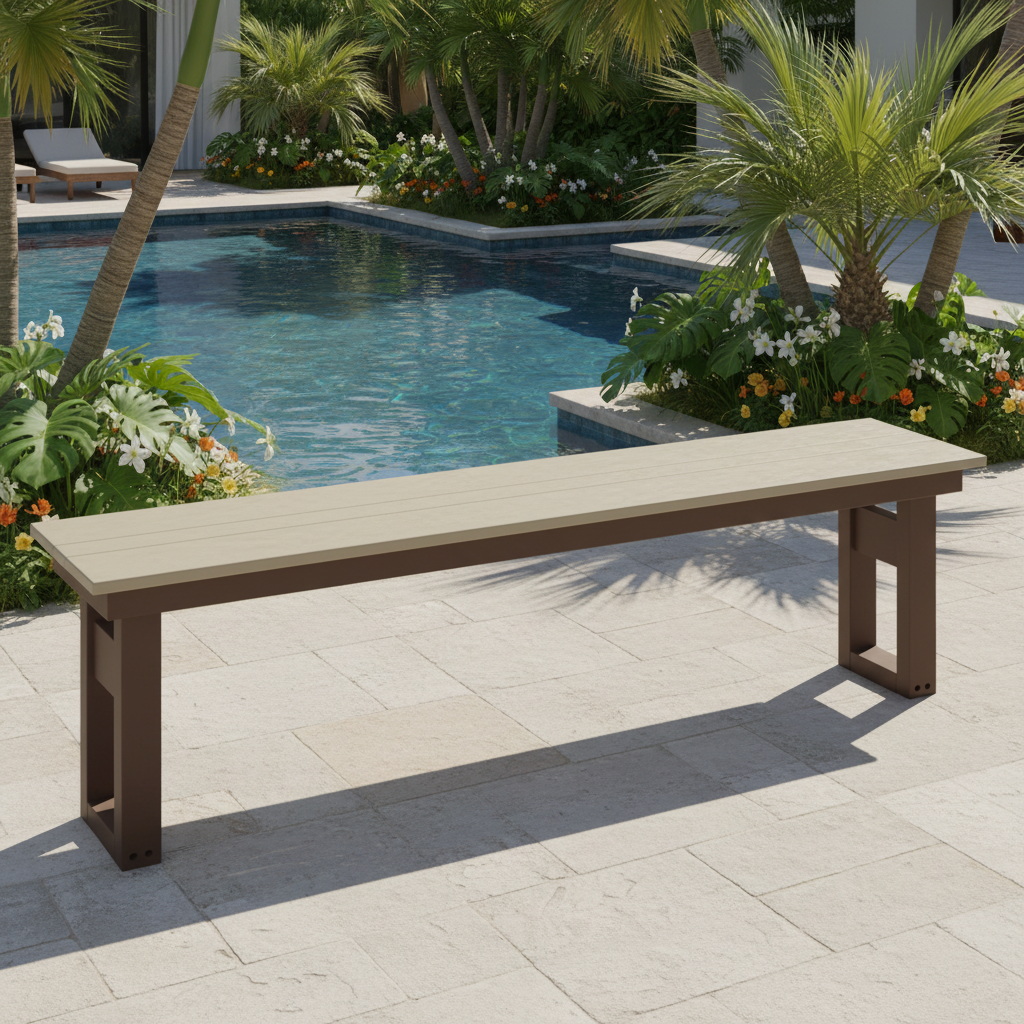 DuraWeather Poly MODERN 64 DINING BENCH