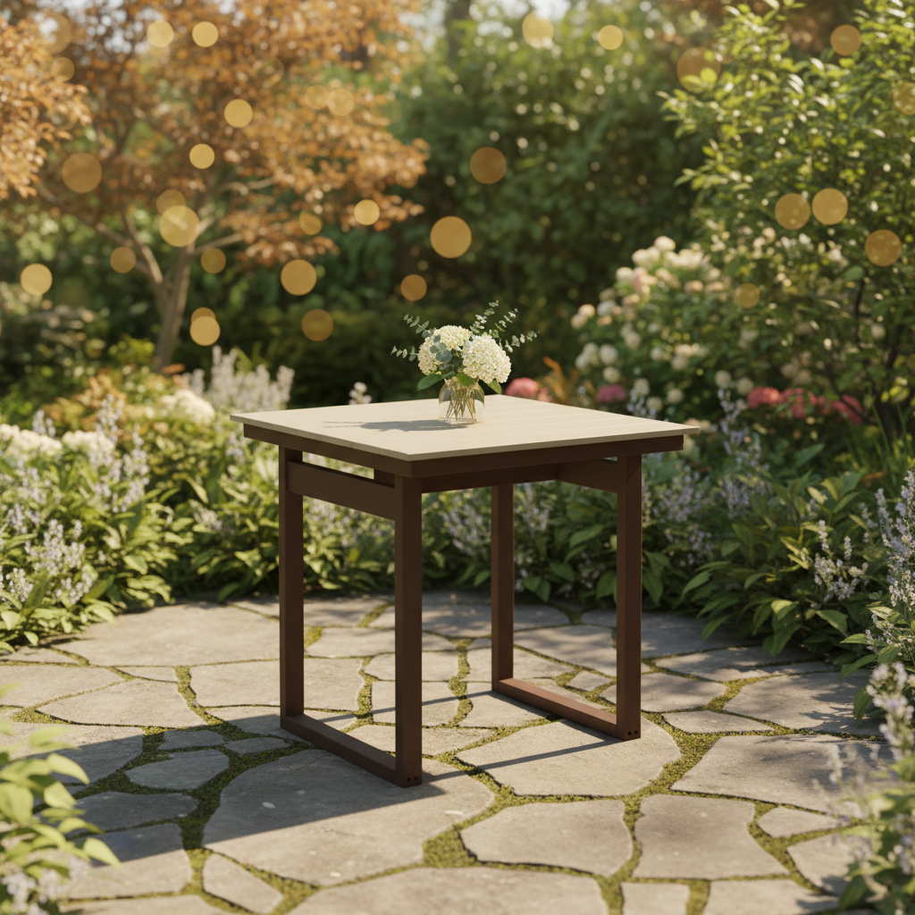 DuraWeather Poly MODERN 38 SQUARE TABLE