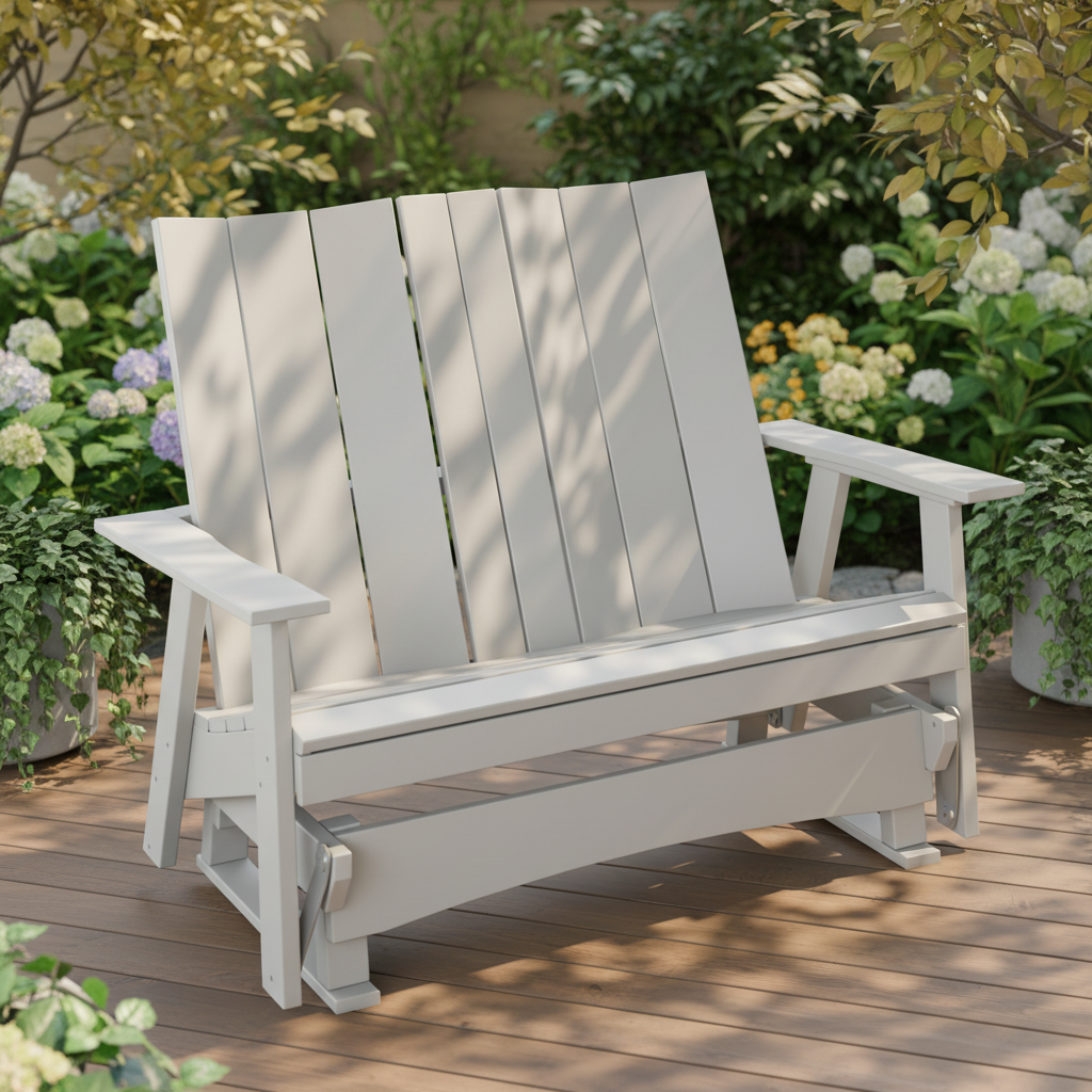 DuraWeather Poly MODERN 4 GLIDER BENCH