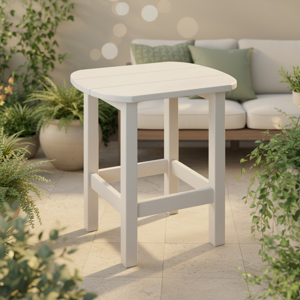DuraWeather Poly OVAL END TABLE