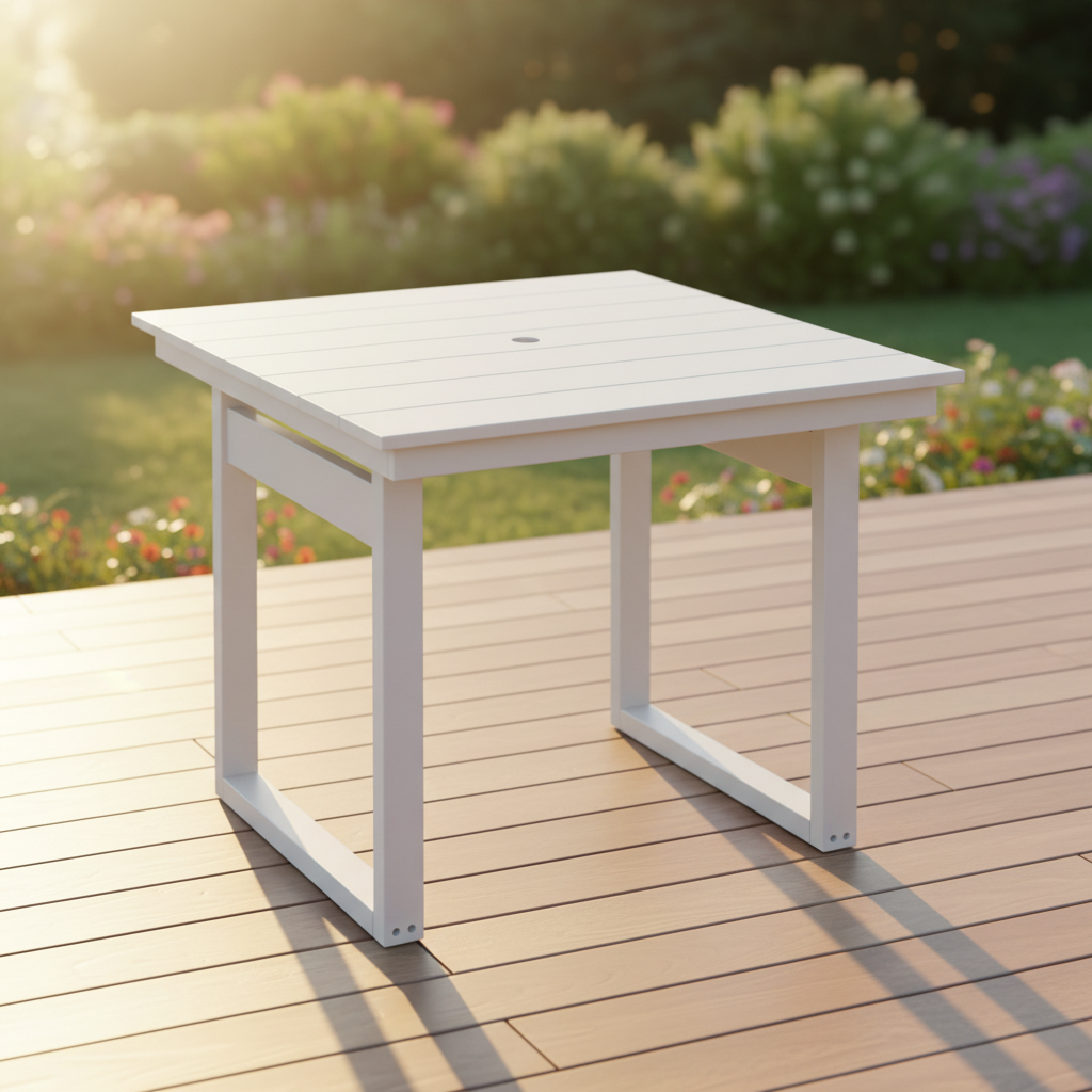 DuraWeather Poly MODERN 38 SQUARE TABLE