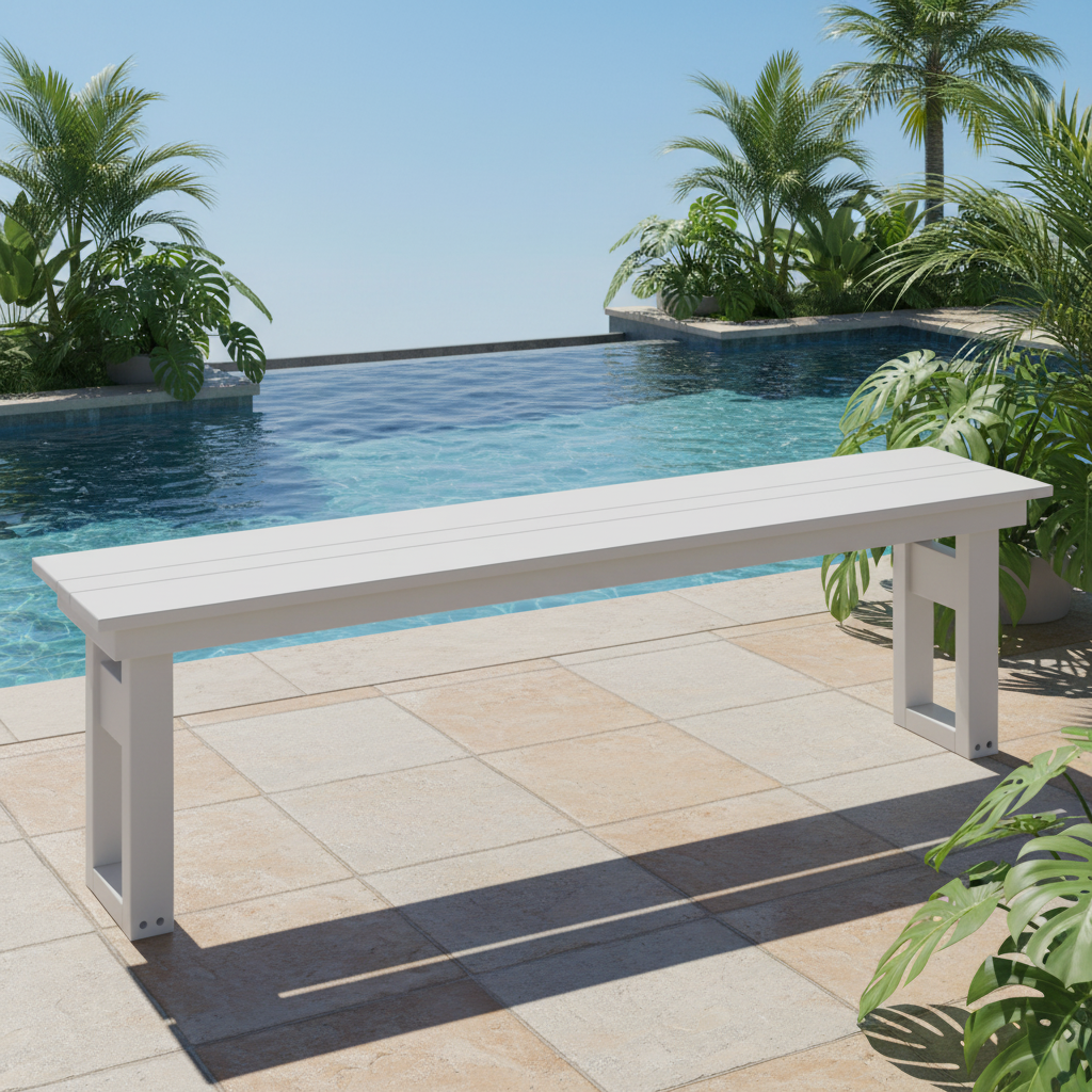 DuraWeather Poly MODERN 64 DINING BENCH