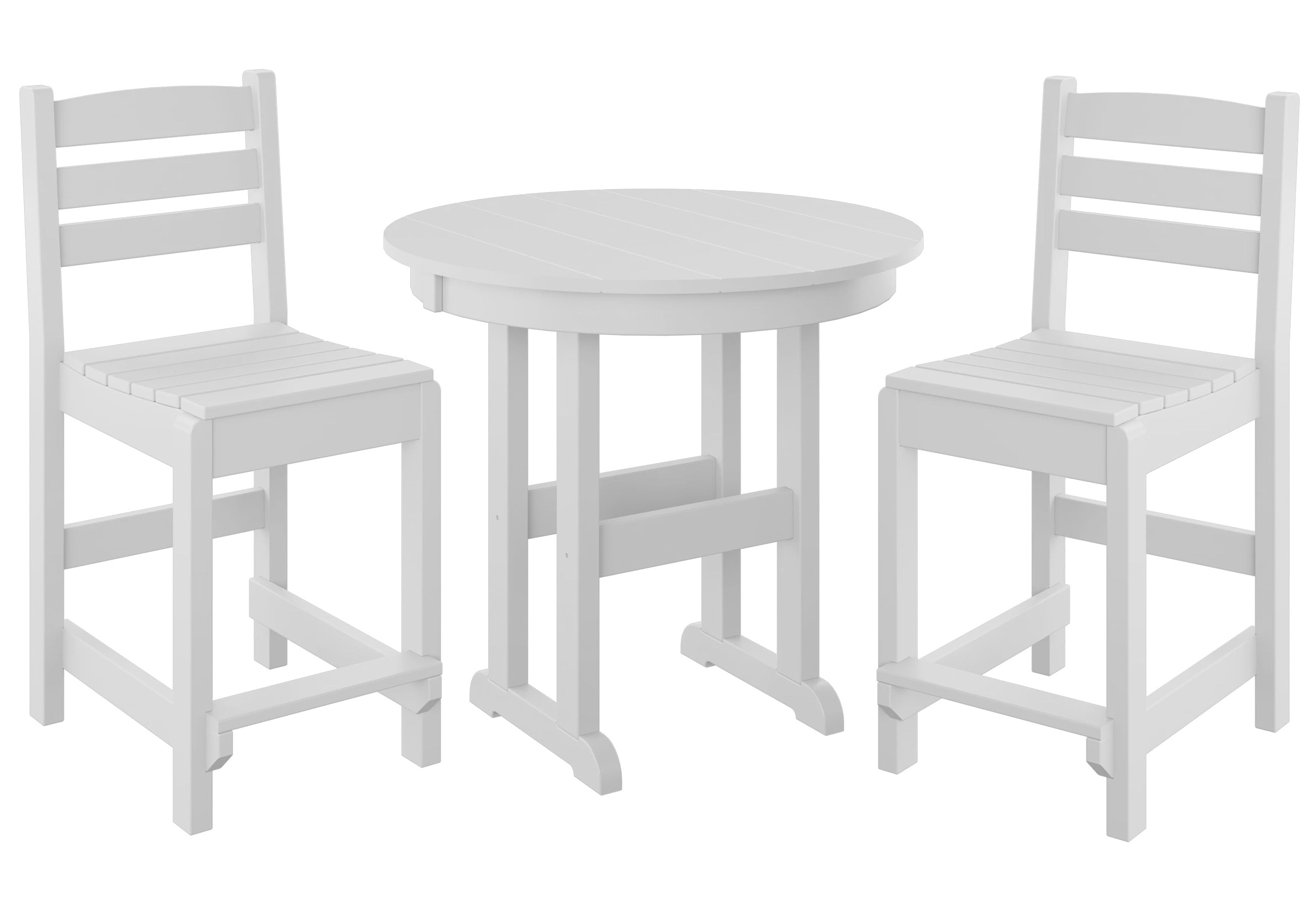 3-Piece Counter Bistro Set Armless
