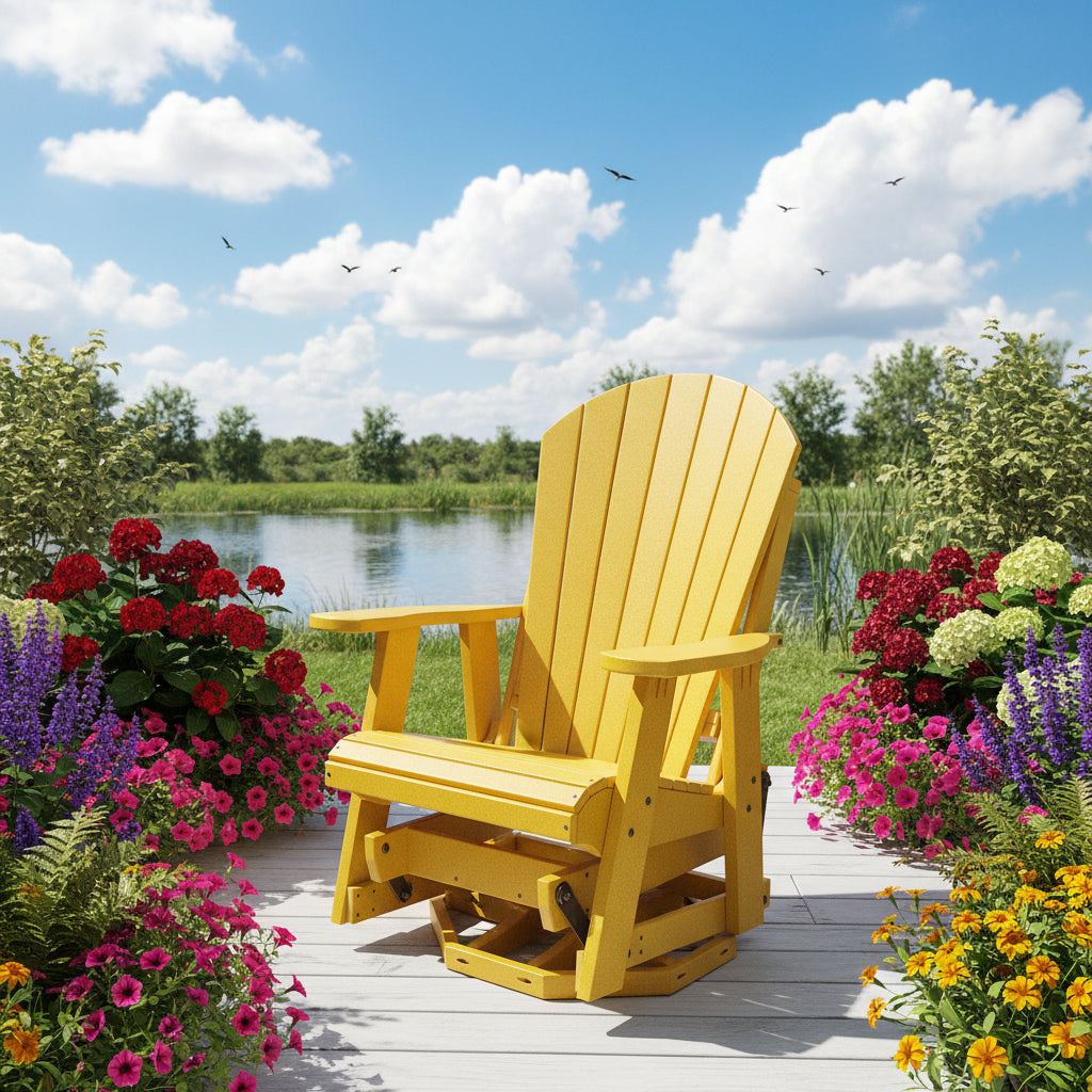Adirondack Swivel Glider