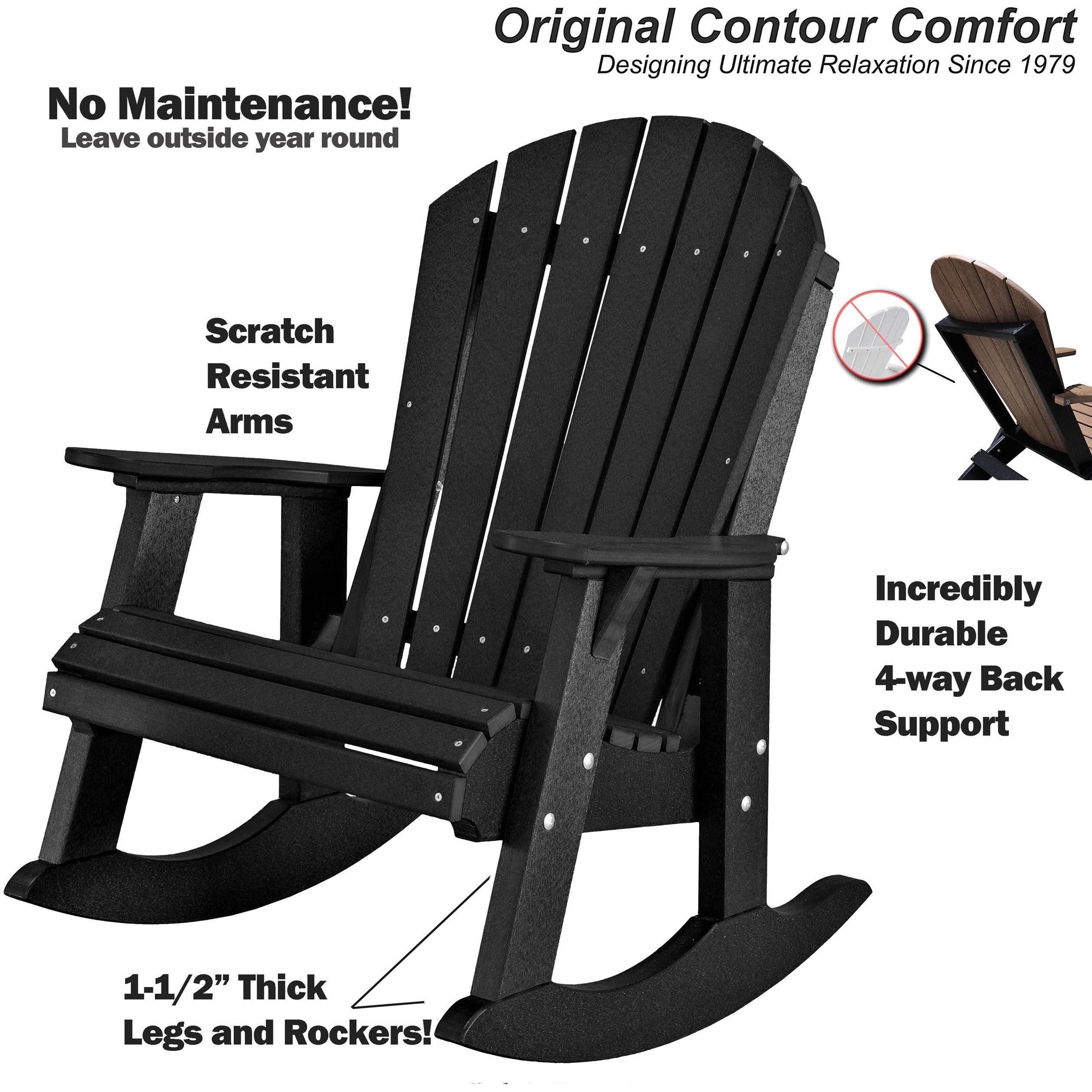 Adirondack Porch Rocker