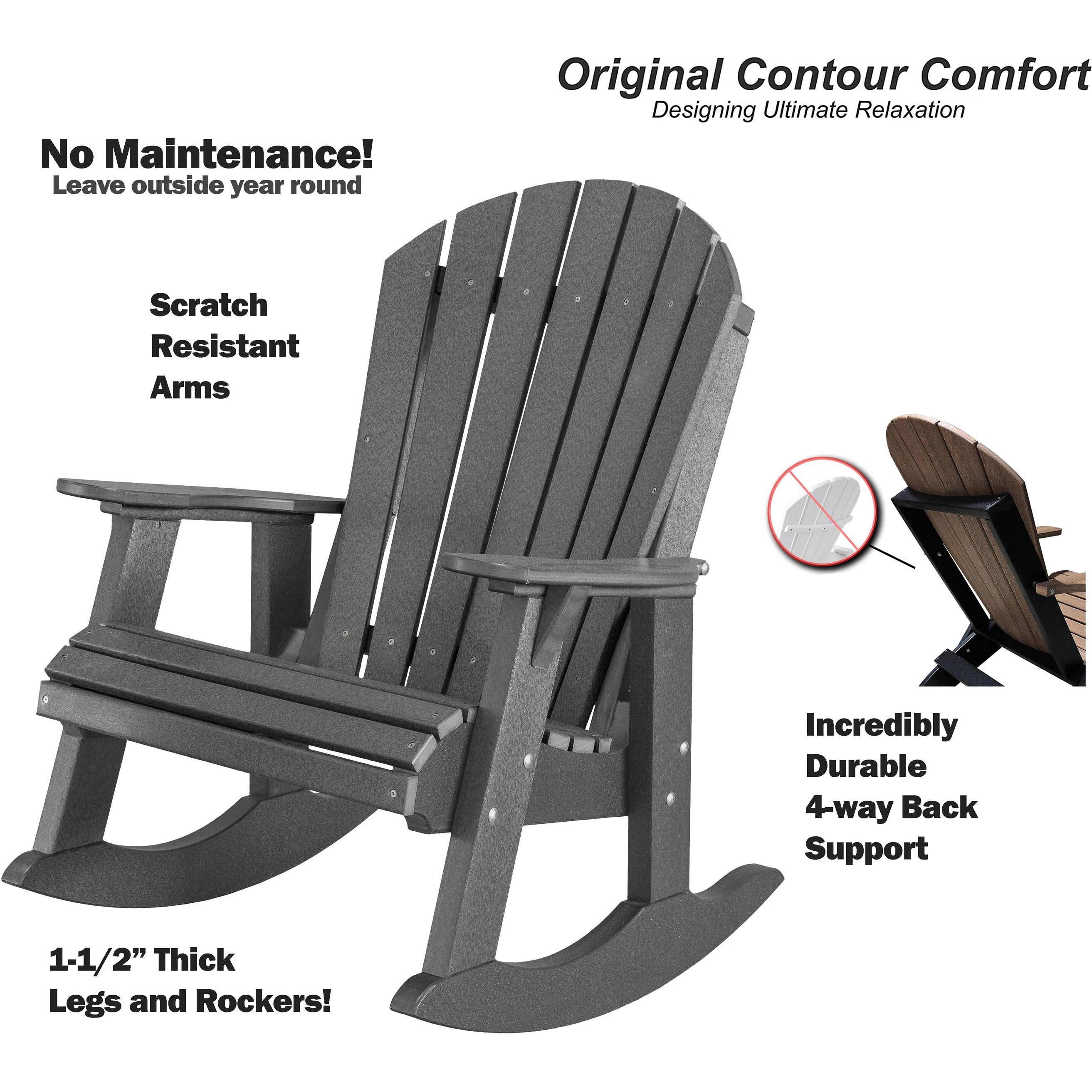 Adirondack Porch Rocker