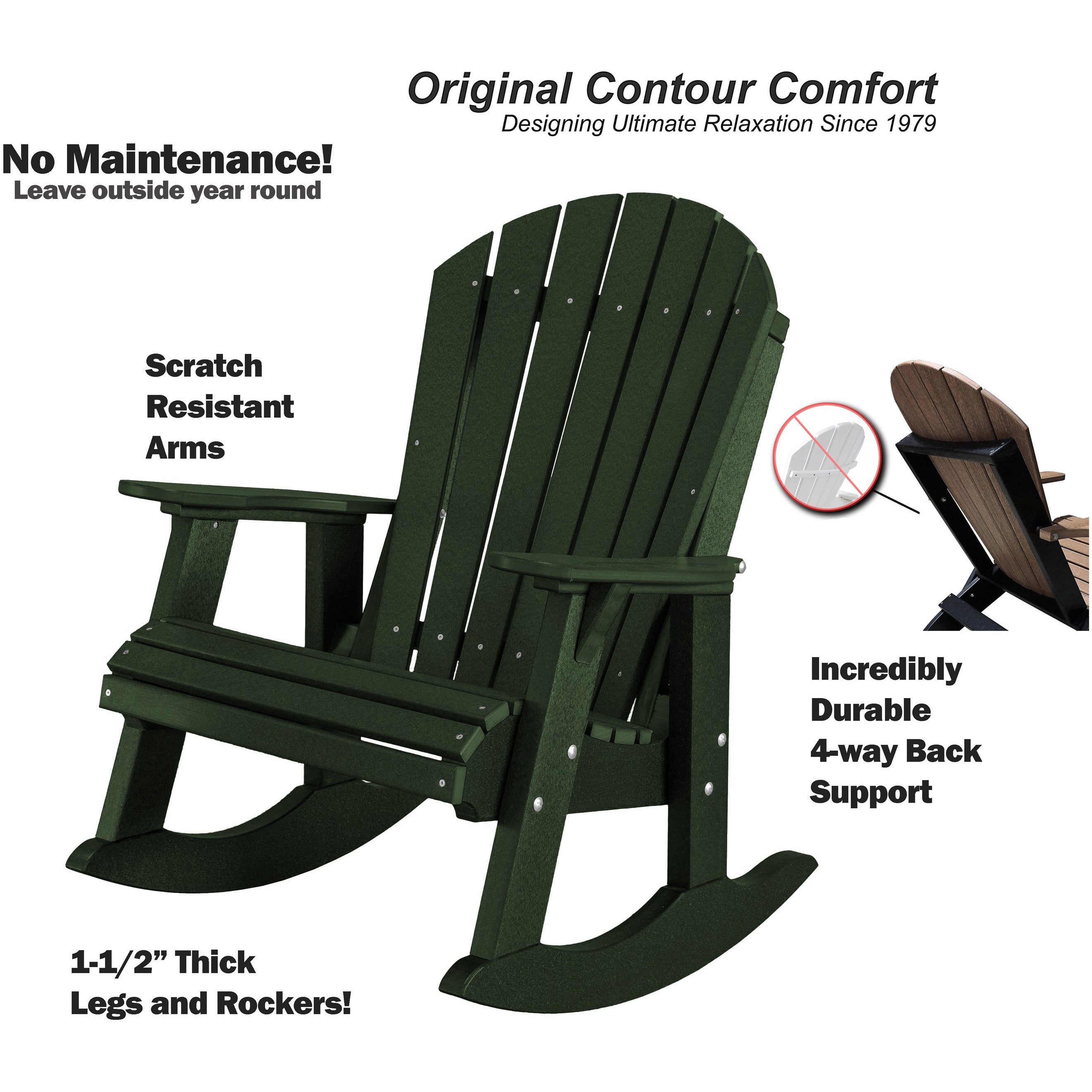 Adirondack Porch Rocker