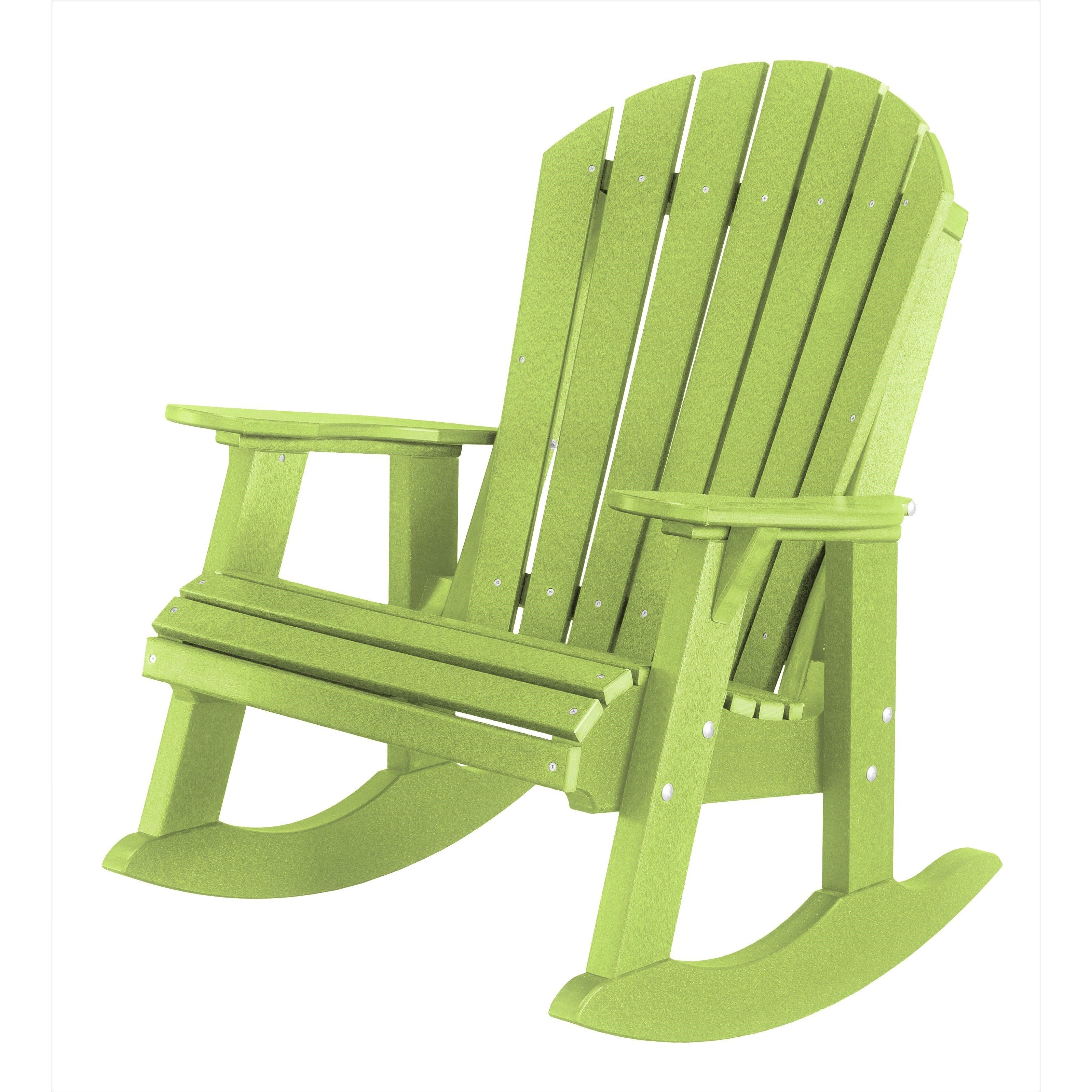 Adirondack Porch Rockers with Two Tier End Table