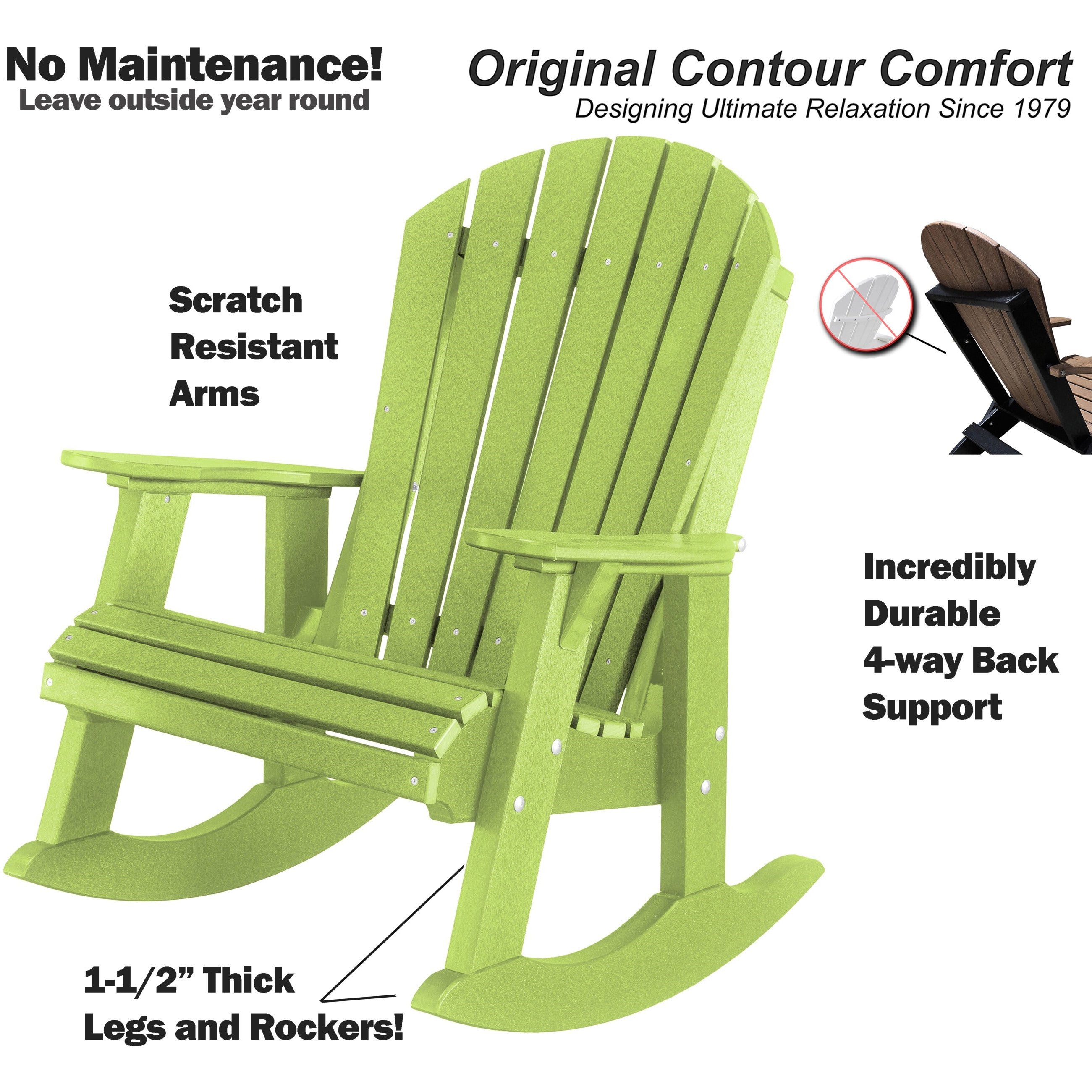 Adirondack Porch Rocker