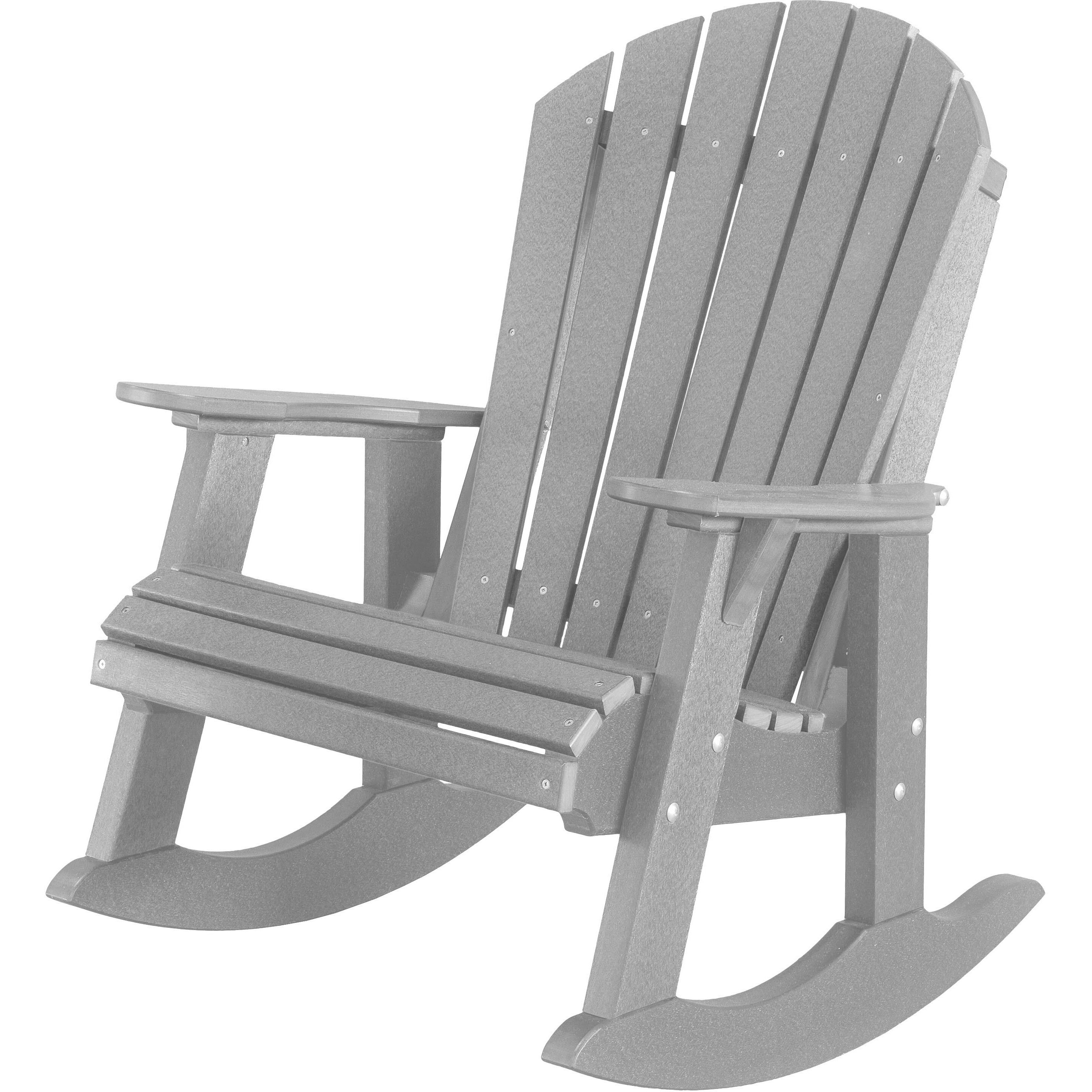 Adirondack Porch Rockers with Two Tier End Table