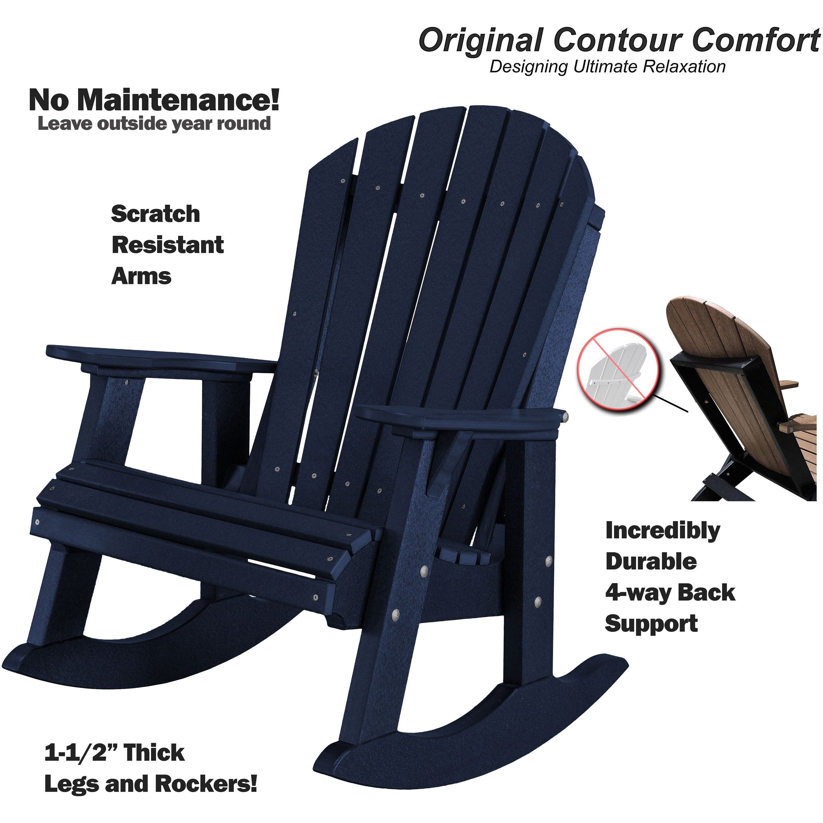 Adirondack Porch Rocker