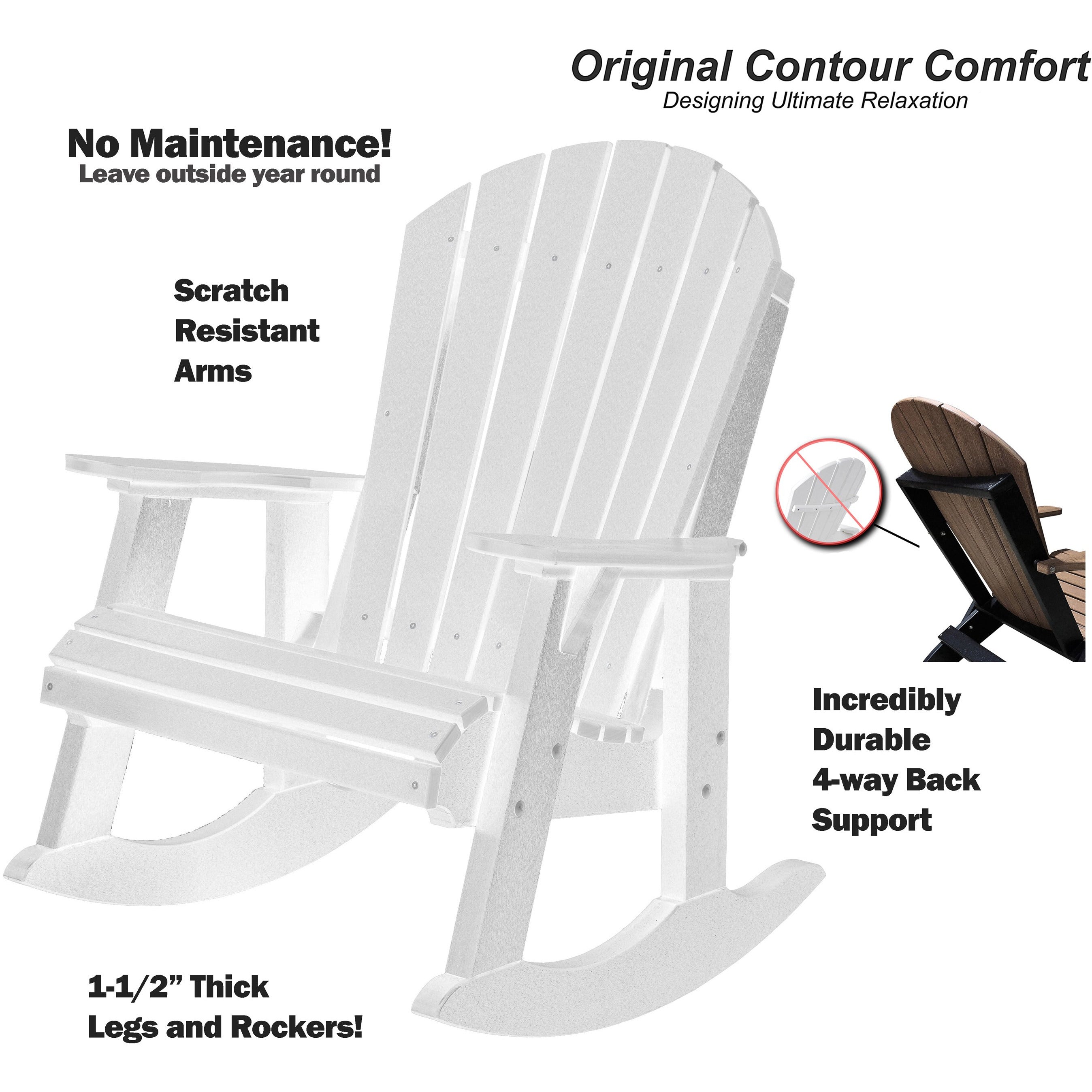 Adirondack Porch Rocker