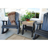 poly wood porch rocker duraweather poly resin lumber outdoor patio furniture