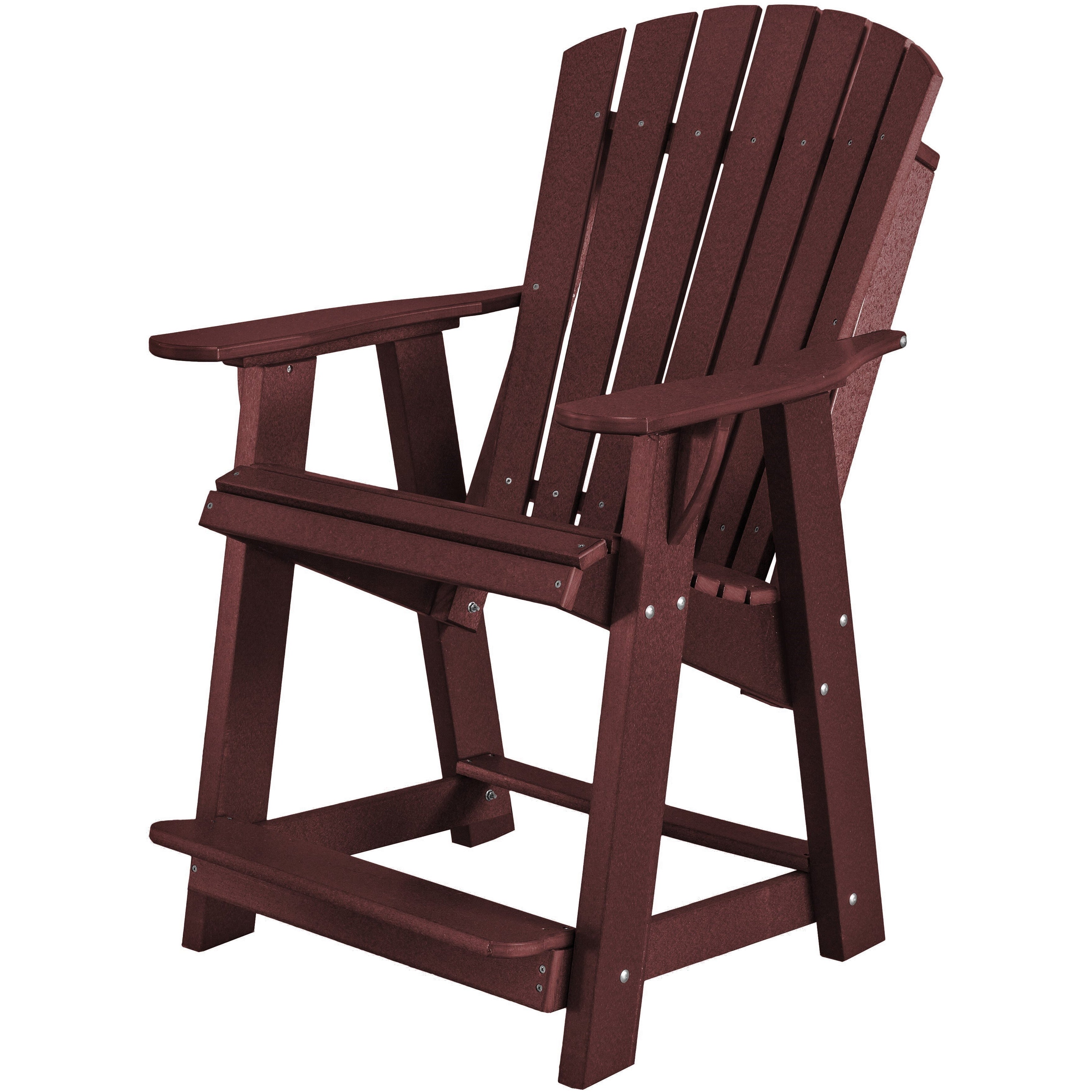 Set of 3 - Richmond Adirondack Counter Chair - All-Weather Poly Wood ...