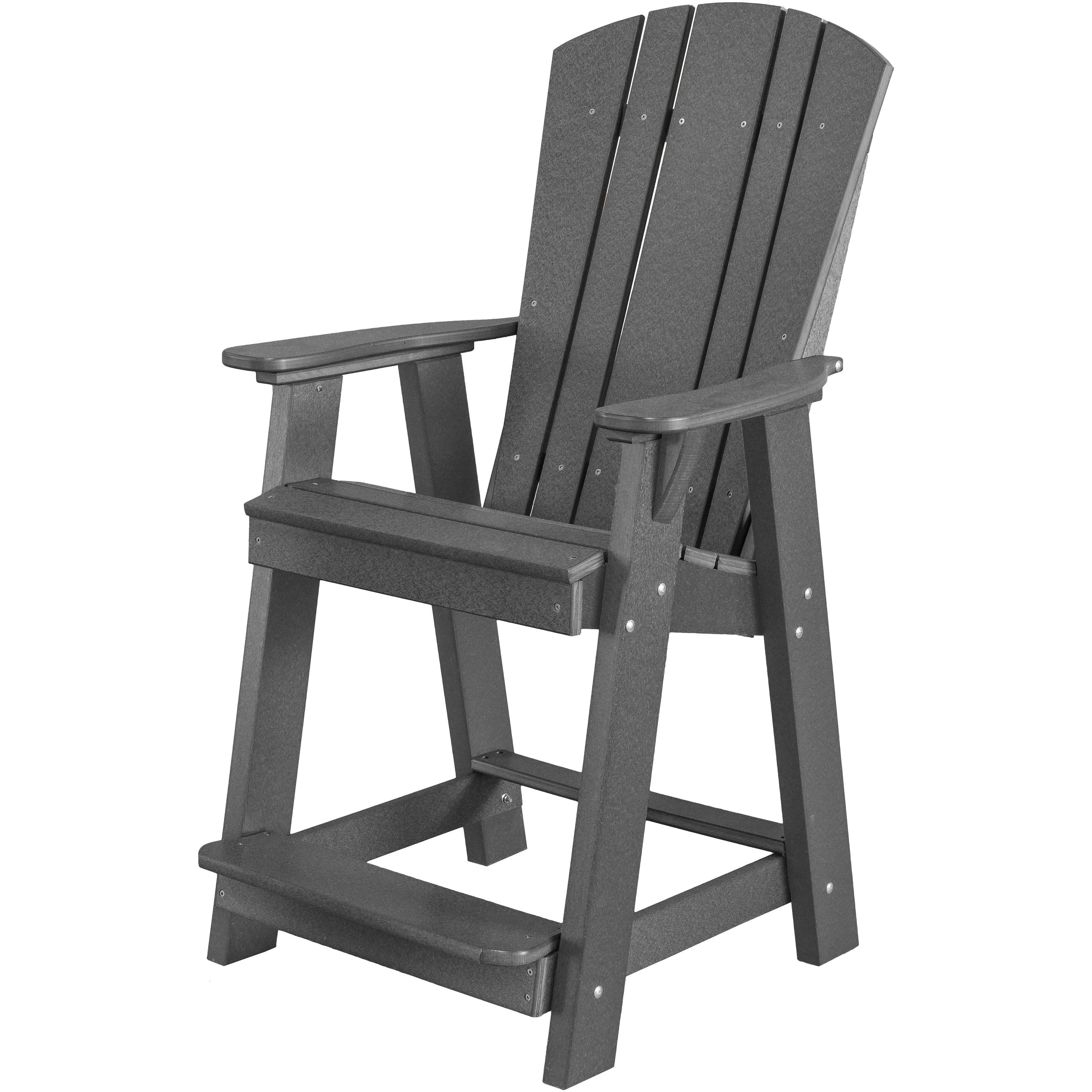 DURAWEATHER POLY® Set of 3 - Plantation Adirondack Chairs Counter Height