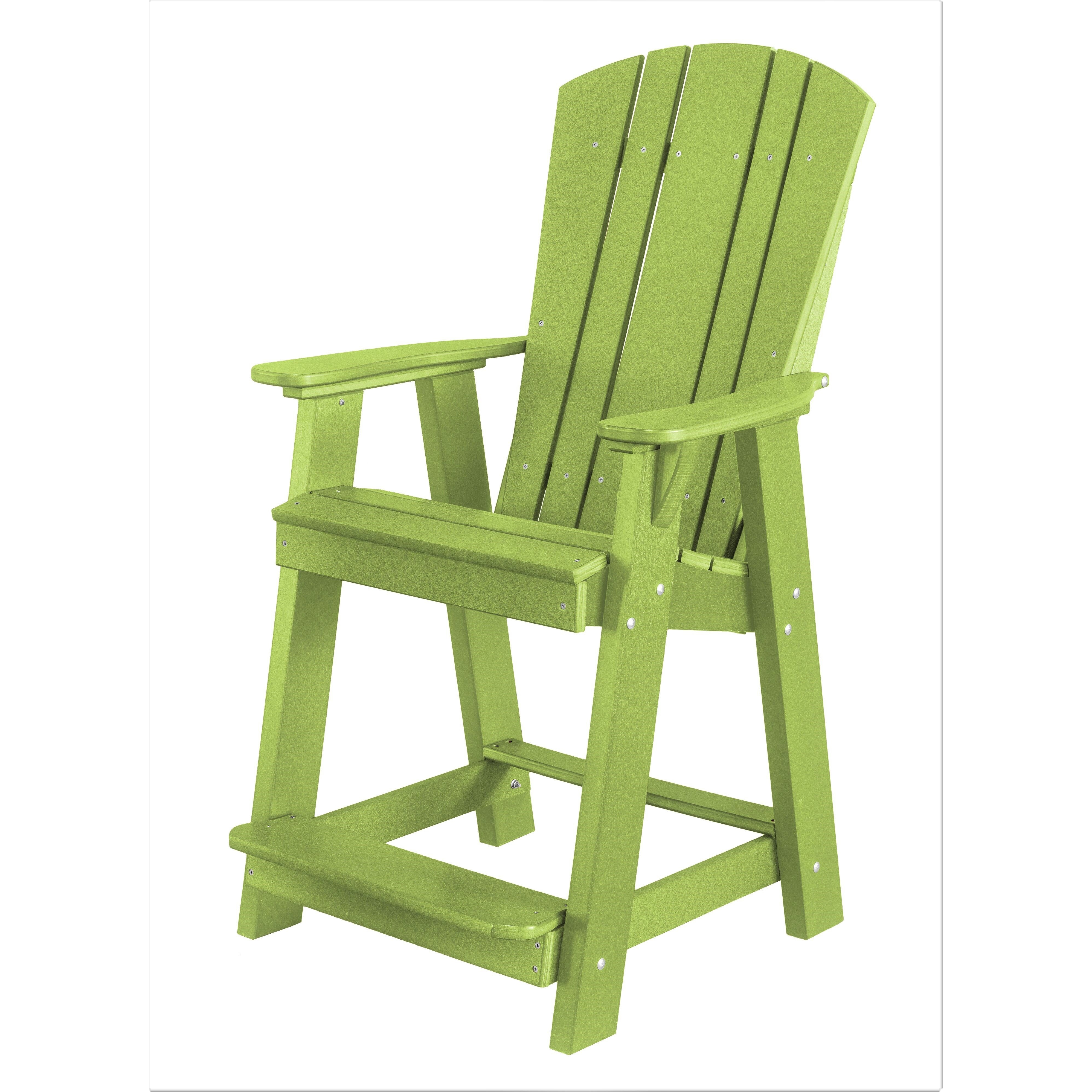 DURAWEATHER POLY® Set of 3 - Plantation Adirondack Chairs Counter Height