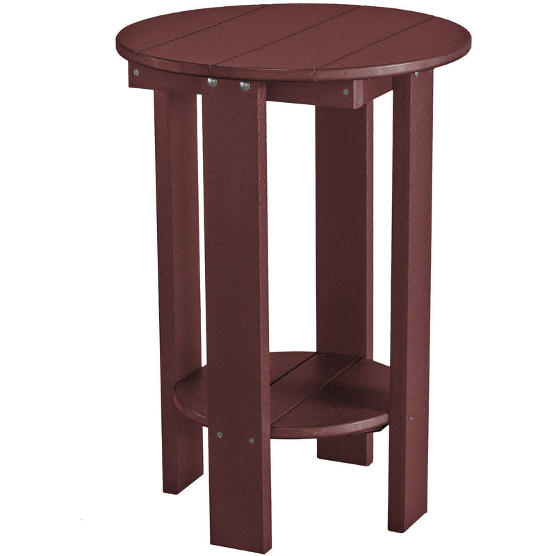burgundy  duraweather richmond adirondack counter table all weather poly wood