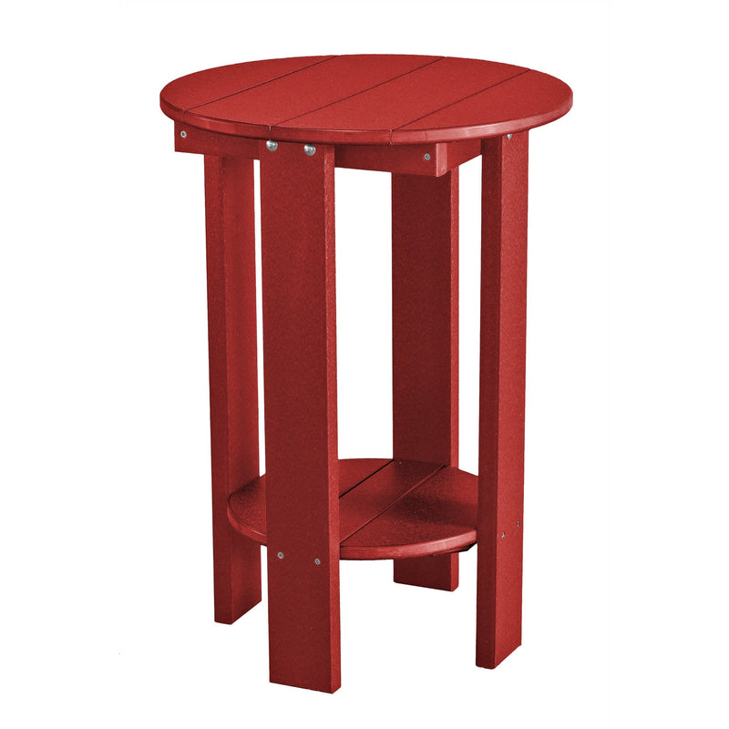 red  duraweather richmond adirondack counter table all weather poly wood