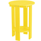 yellow  duraweather richmond adirondack counter table all weather poly wood