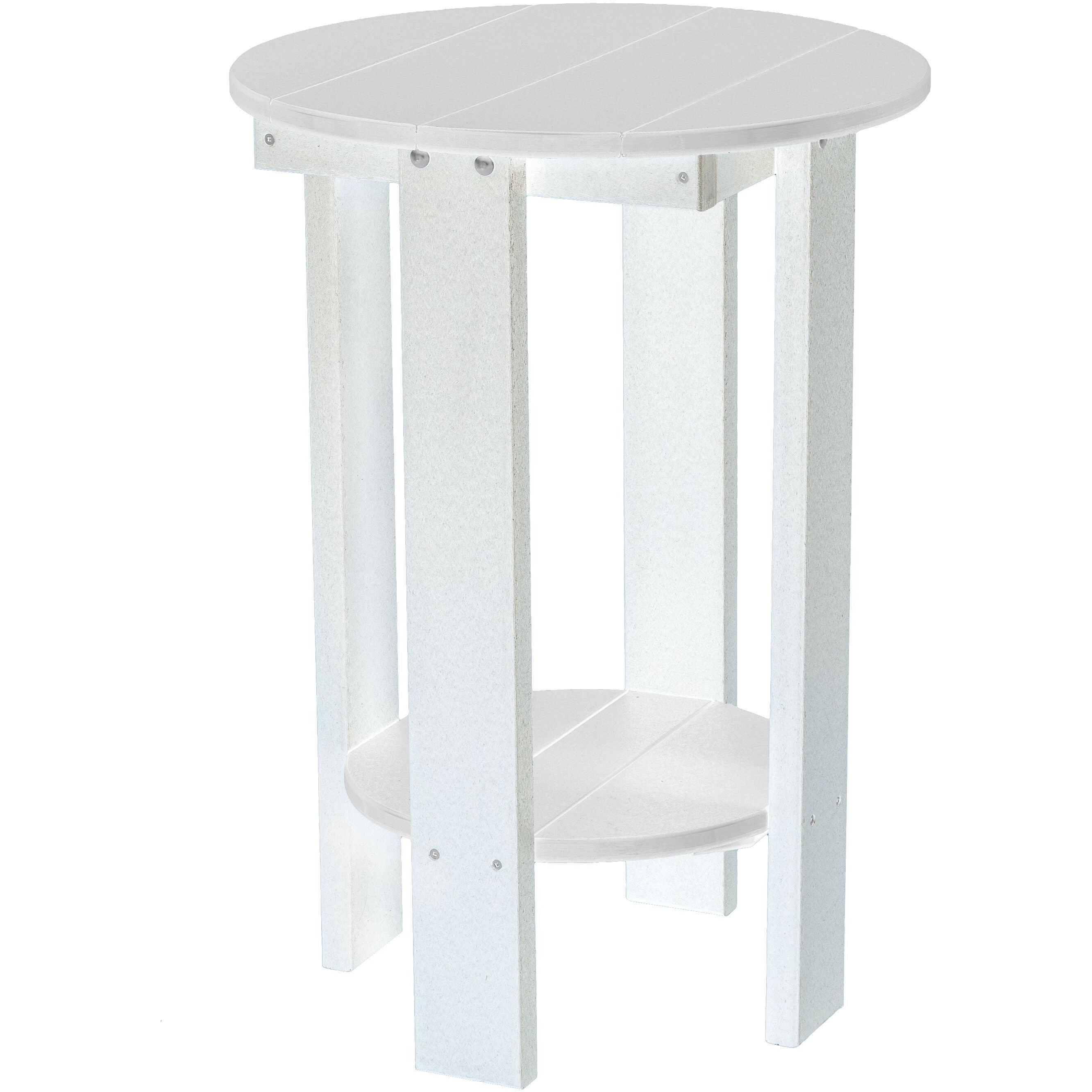 white  duraweather richmond adirondack counter table all weather poly wood