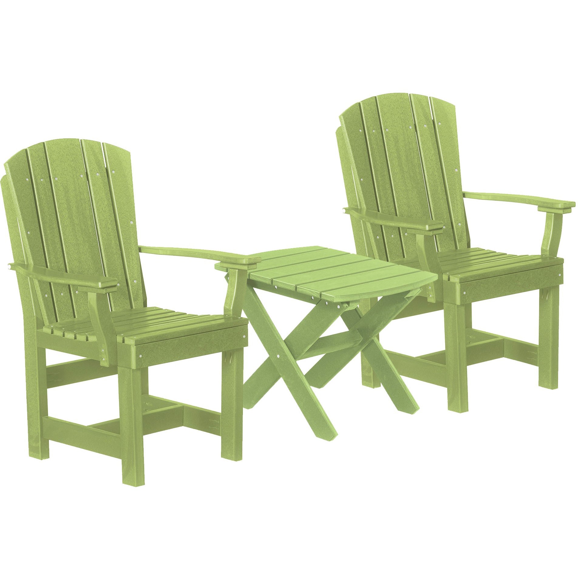 kiwi duraweather three piece upright plantation bistro set all weather polywood