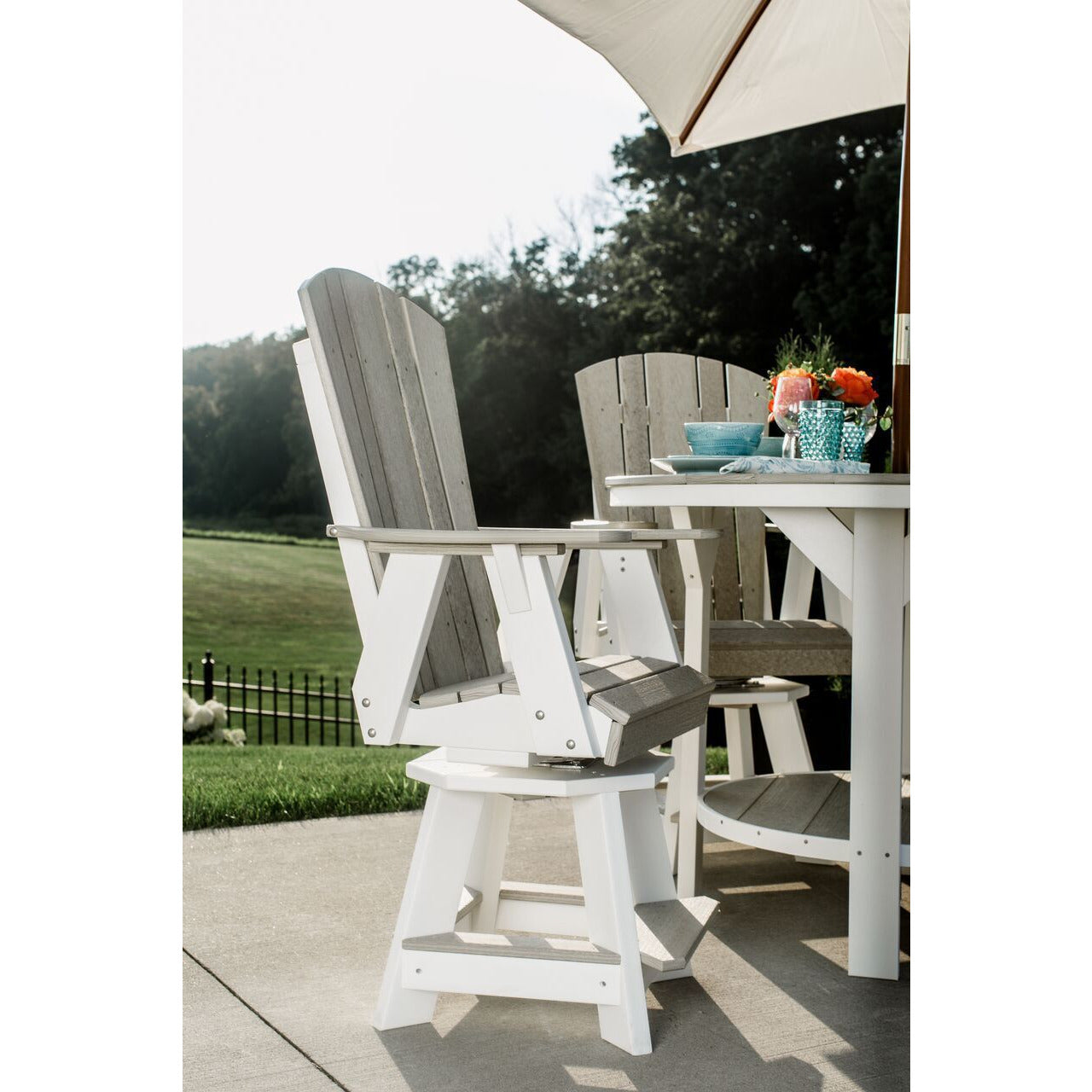 DURAWEATHER POLY® Plantation Swivel Counter Chair