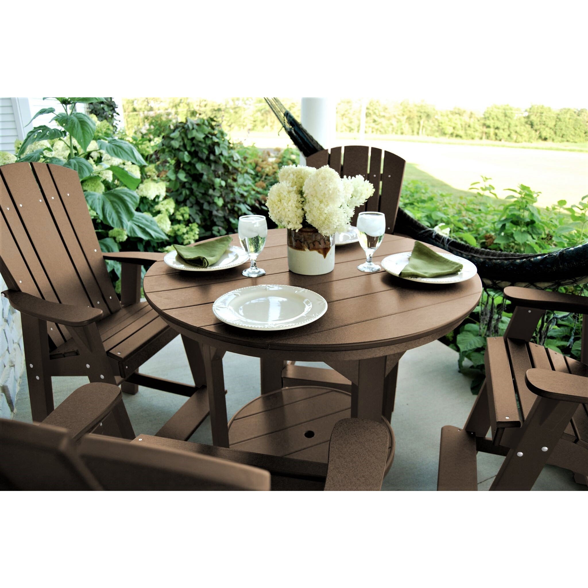 poly furniture counter and bar height dining set table and chairs poly resin outdoor patio furniture duraweather